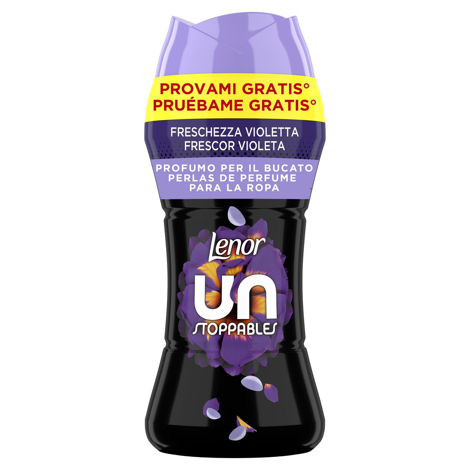 Perfume para la ropa en perlas concentrado frescor violeta Unstoppables Lenor 195 g.