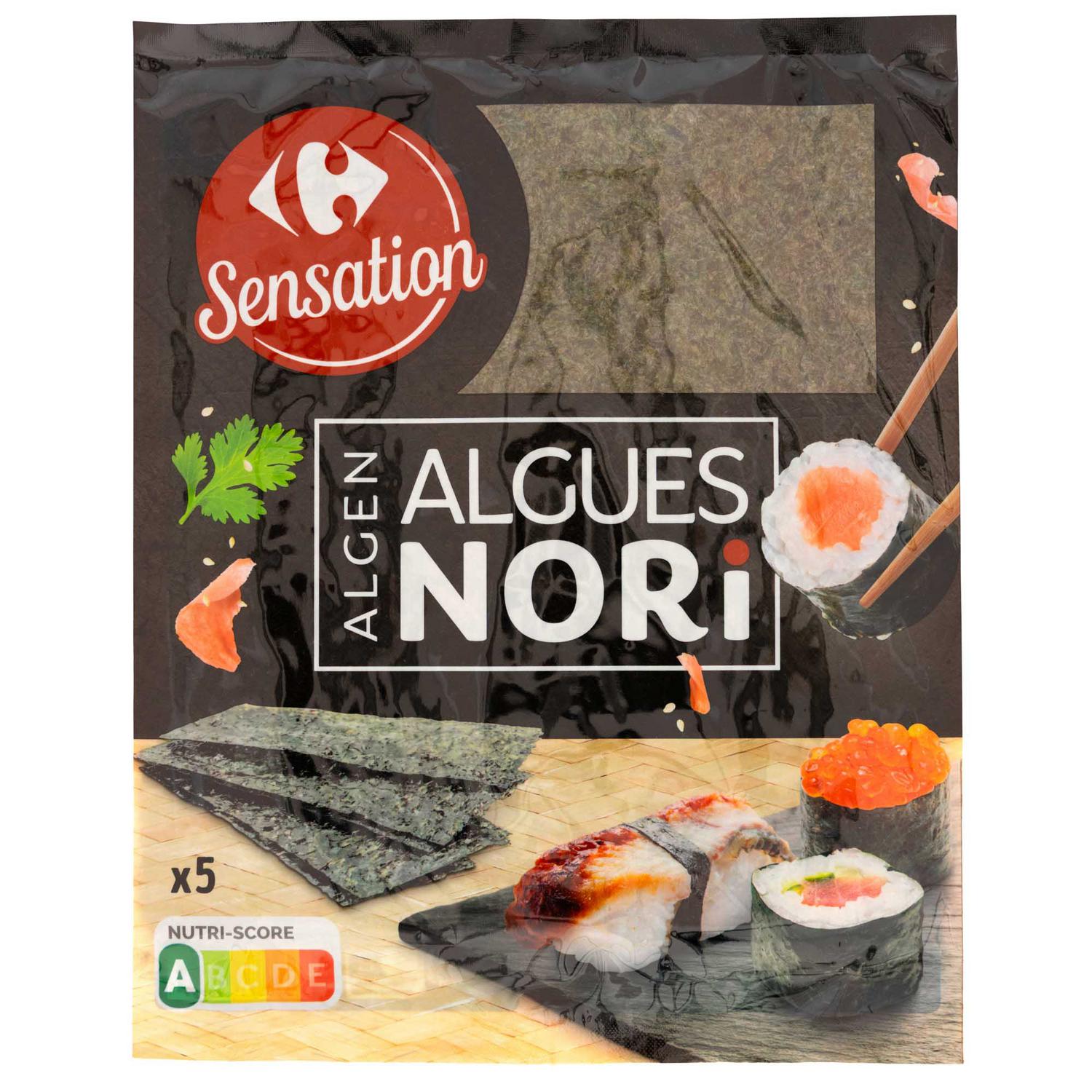 Algas Nori Sensation Carrefour 14 g.