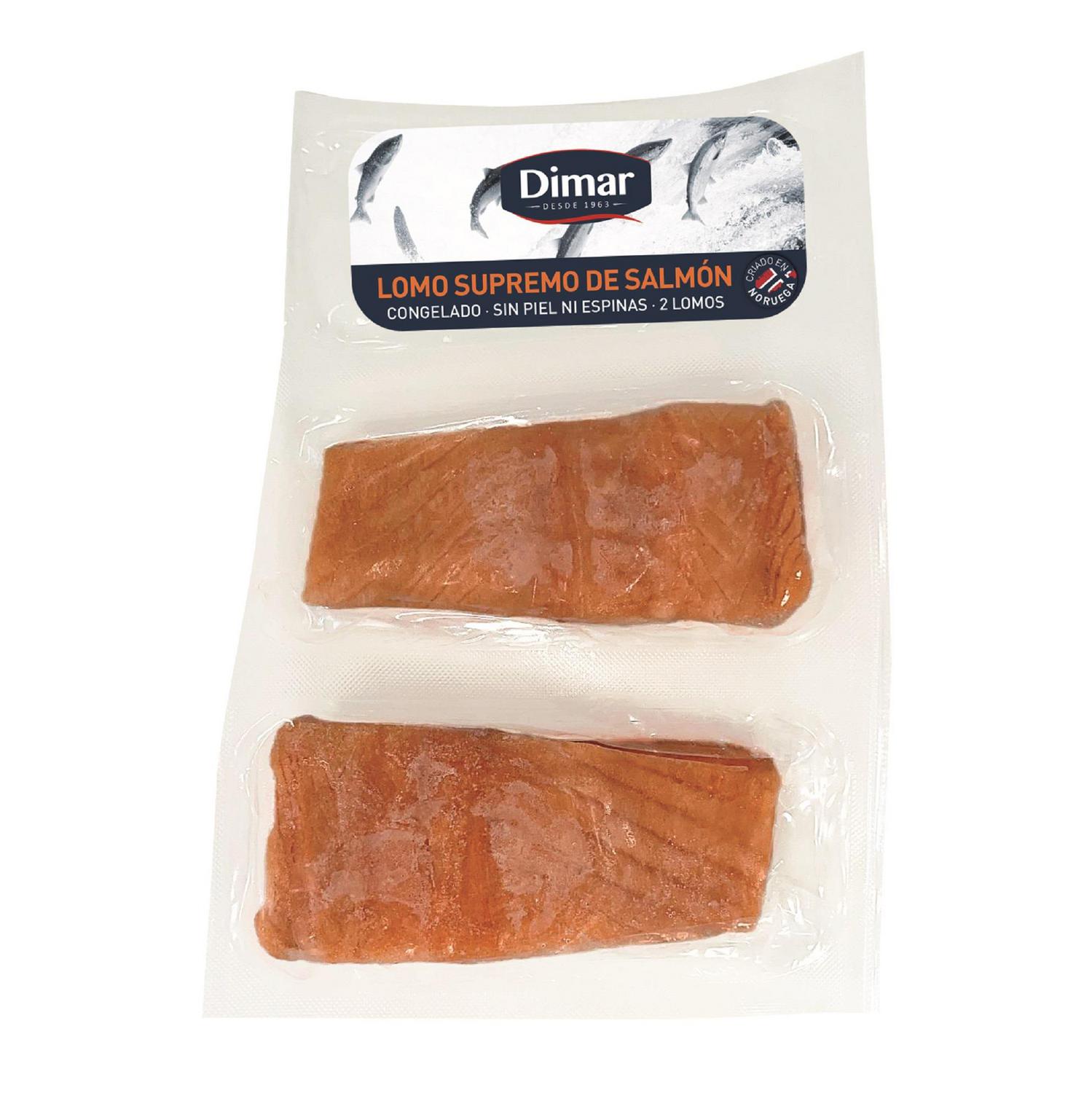 Lomos de salmón congelado Dimar 230 g