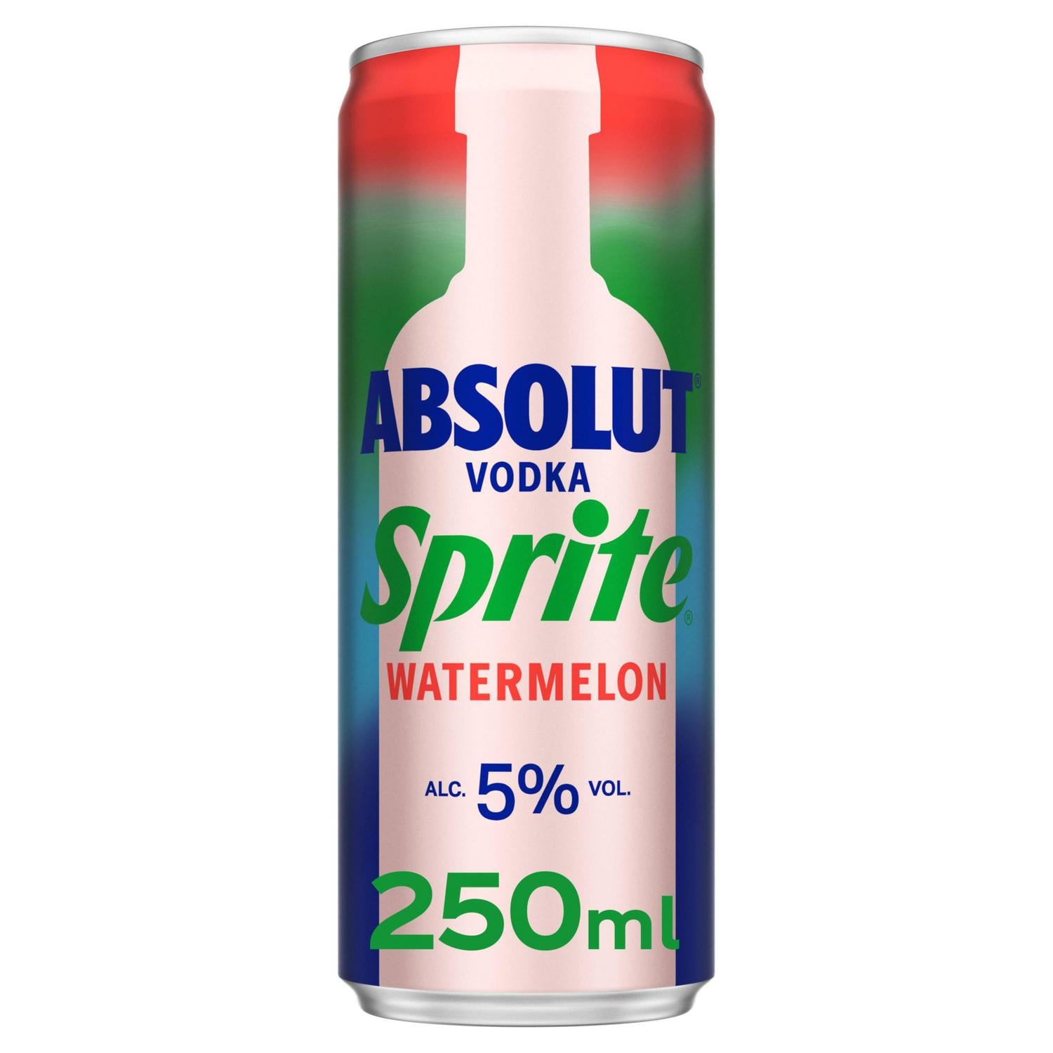 Vodka Absolut Sprite watermelon lata 25 cl.
