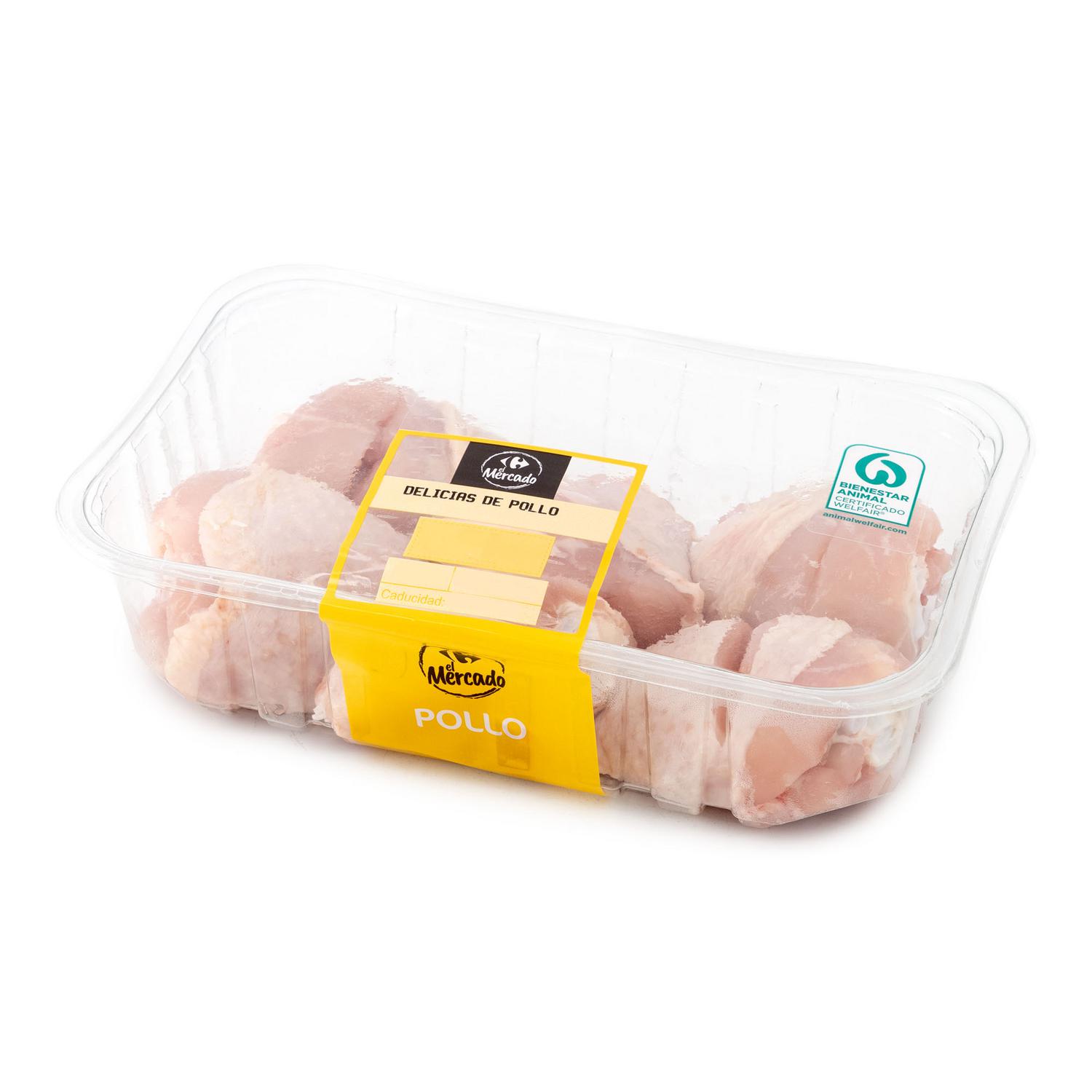 Delicias de pollo Carrefour El Mercado 600 g aprox