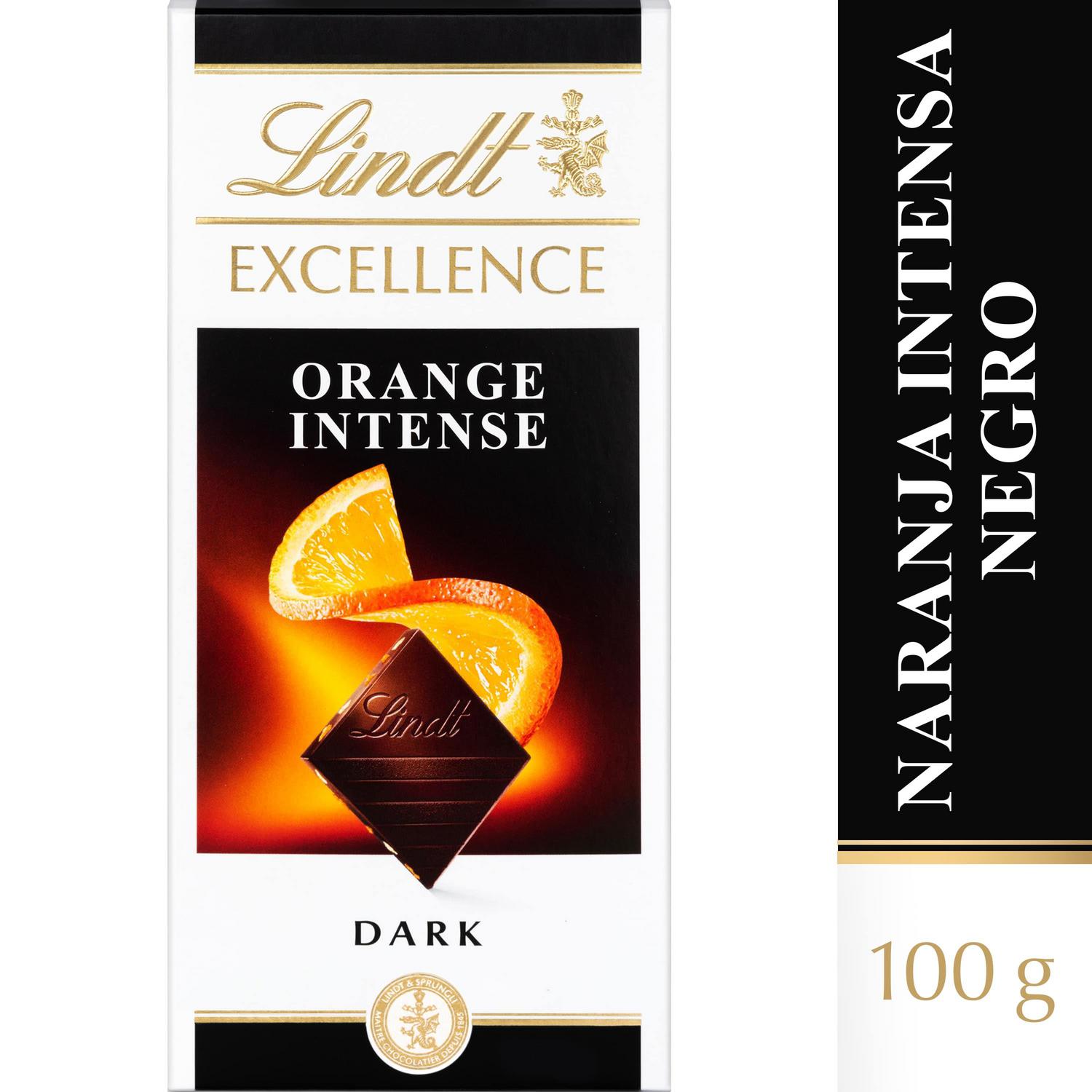 Chocolate negro intenso con naranja Lindt Excellence 100 g.