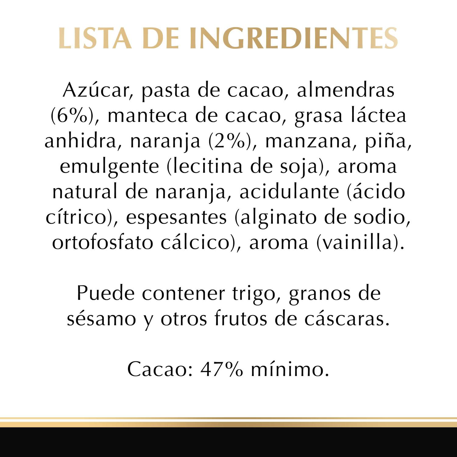 Chocolate negro intenso con naranja Lindt Excellence 100 g.