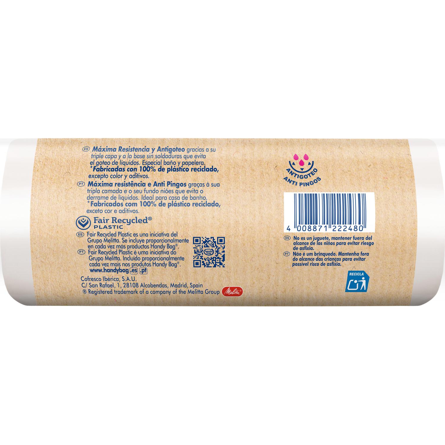 Bolsas de Basura Perfumada de Baño 100% Reciclado 10L 12 ud