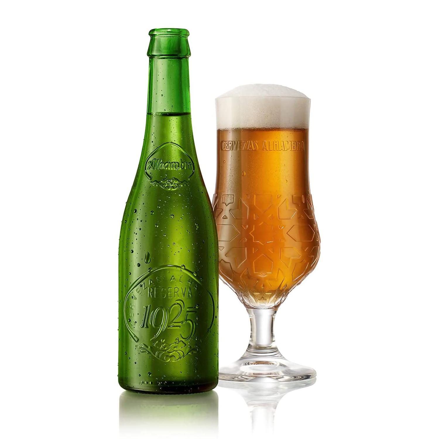 Cerveza Alhambra Reserva 1925 pack de 12 botellas de 33 cl.