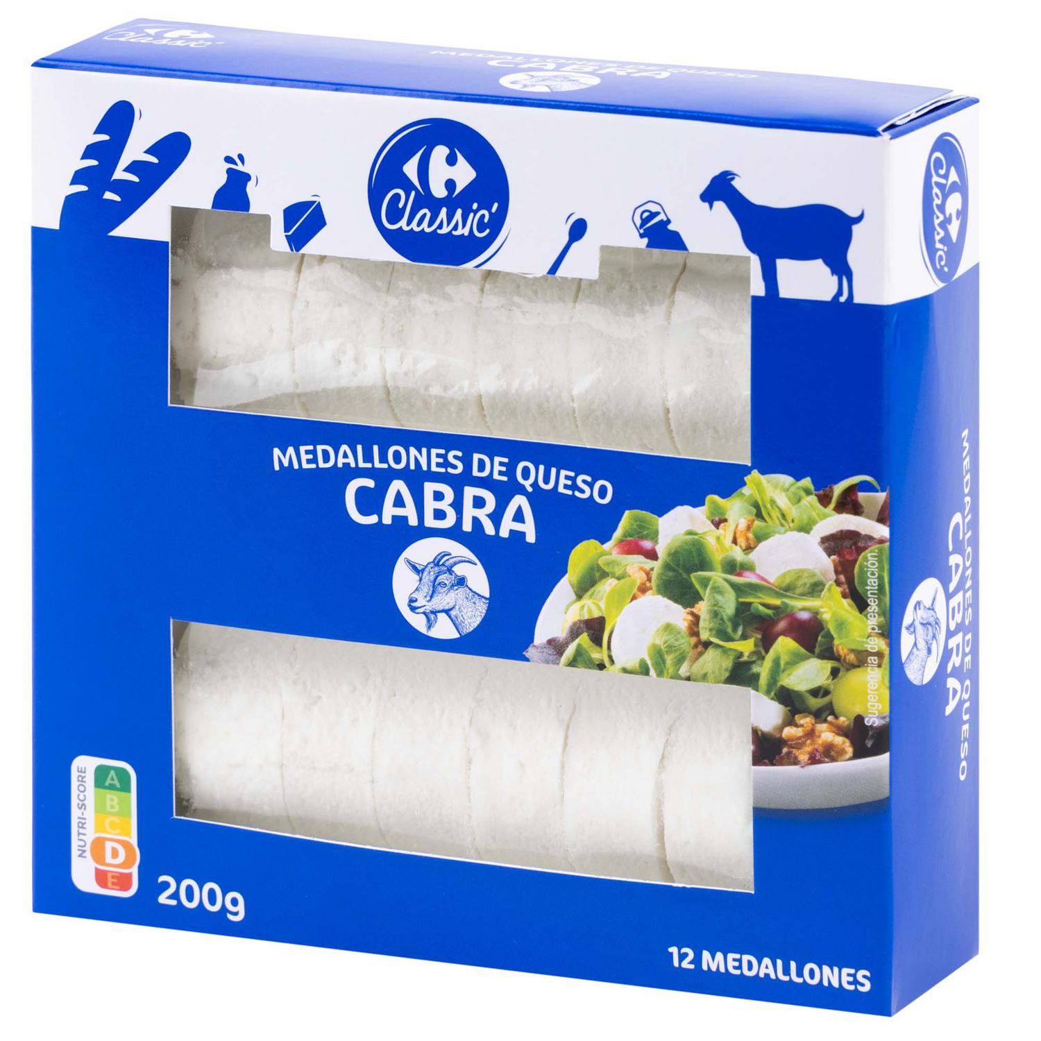 Medallones de queso de cabra Carrefour Classic 200 g.