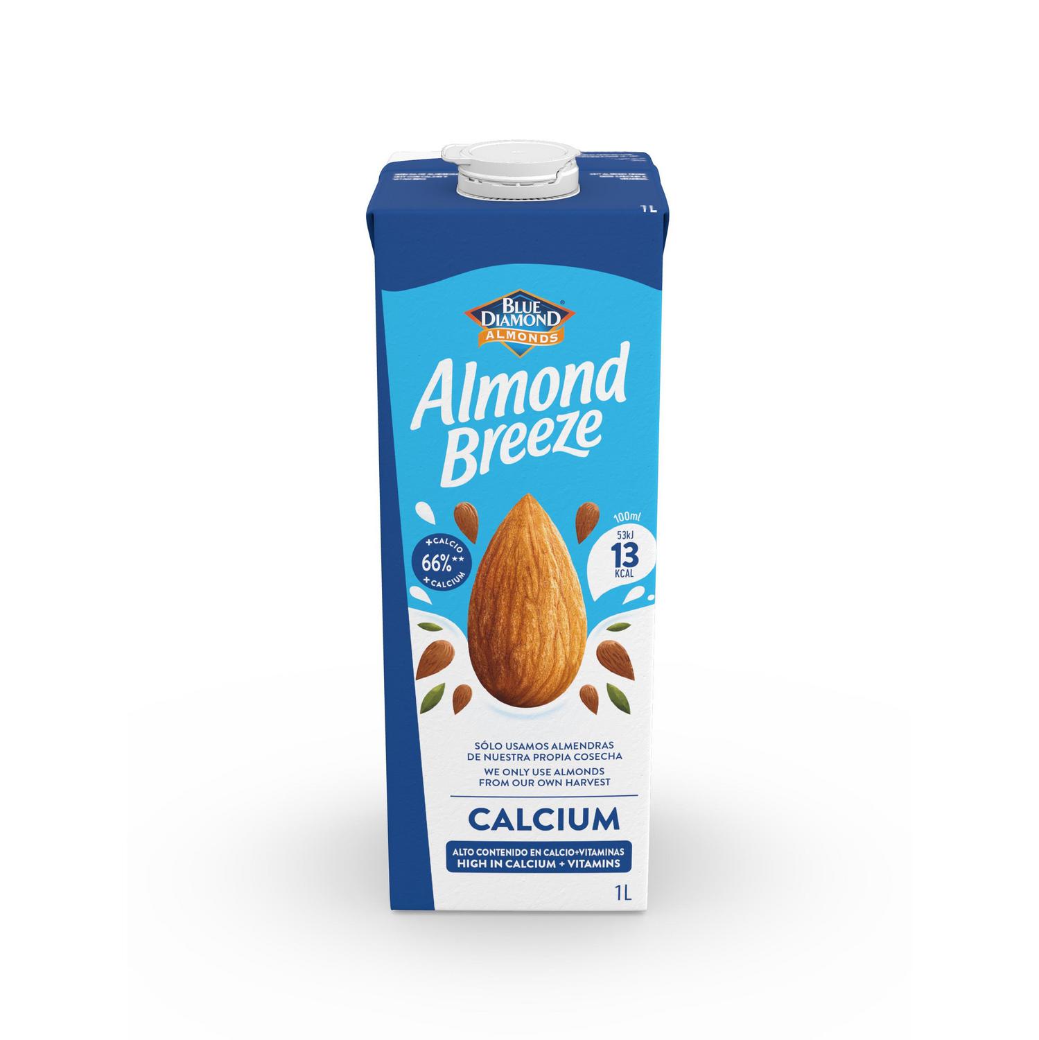 Bebida de almendra calcio zero azúcar Almond Breeze sin gluten y sin lactosa brik 1 l.