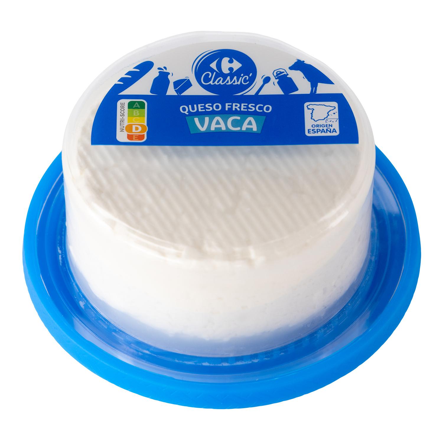Queso fresco de vaca Carrefour Classic 250 g.