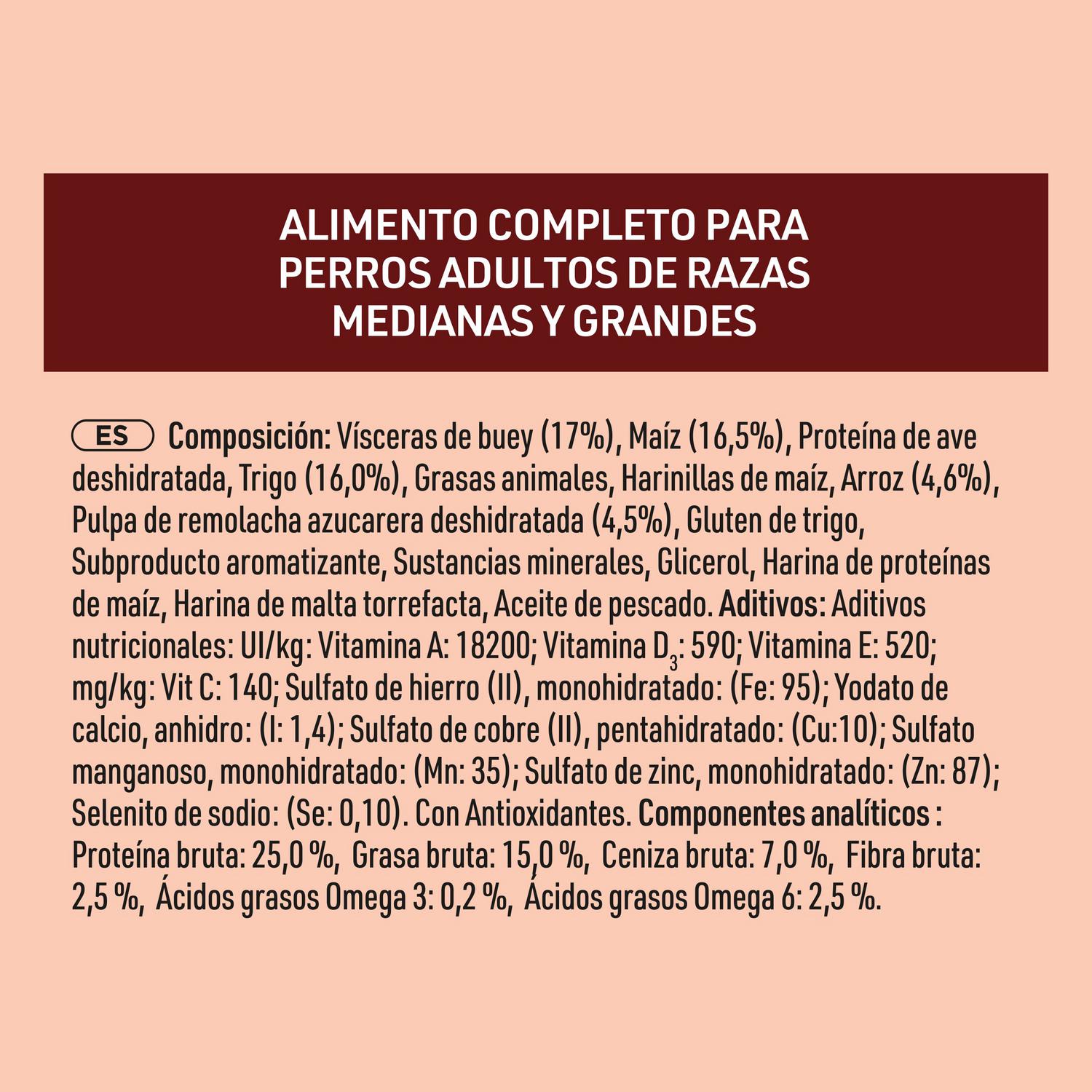 Pienso de buey microbioma intestinal equilibrado para perro adulto Purina One 7 kg