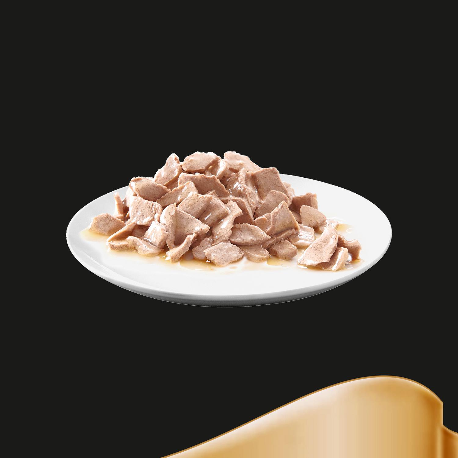 Comida húmeda en salsa de pescados para gatos Délices Du Jour Sheba 6 sobres de 50 g.