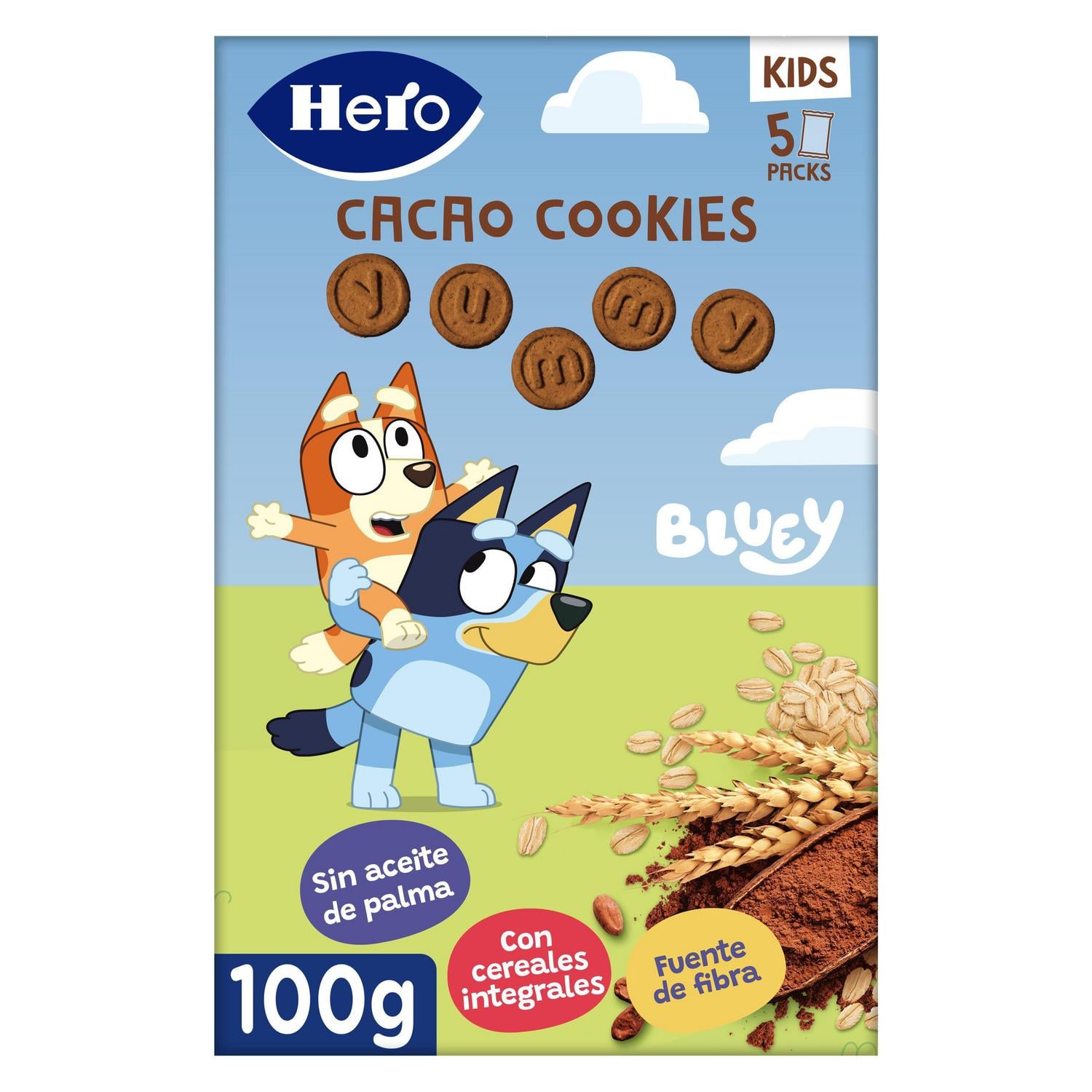 Galletas cacao Bluey Hero 100 g.