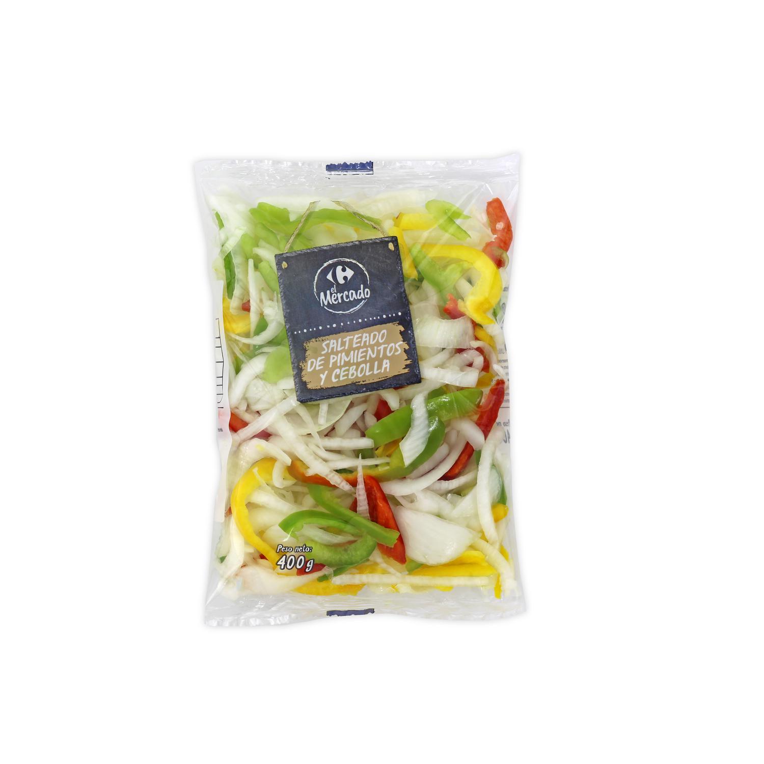 Salteado de pimientos y cebolla Carrefour El Mercado 400 g