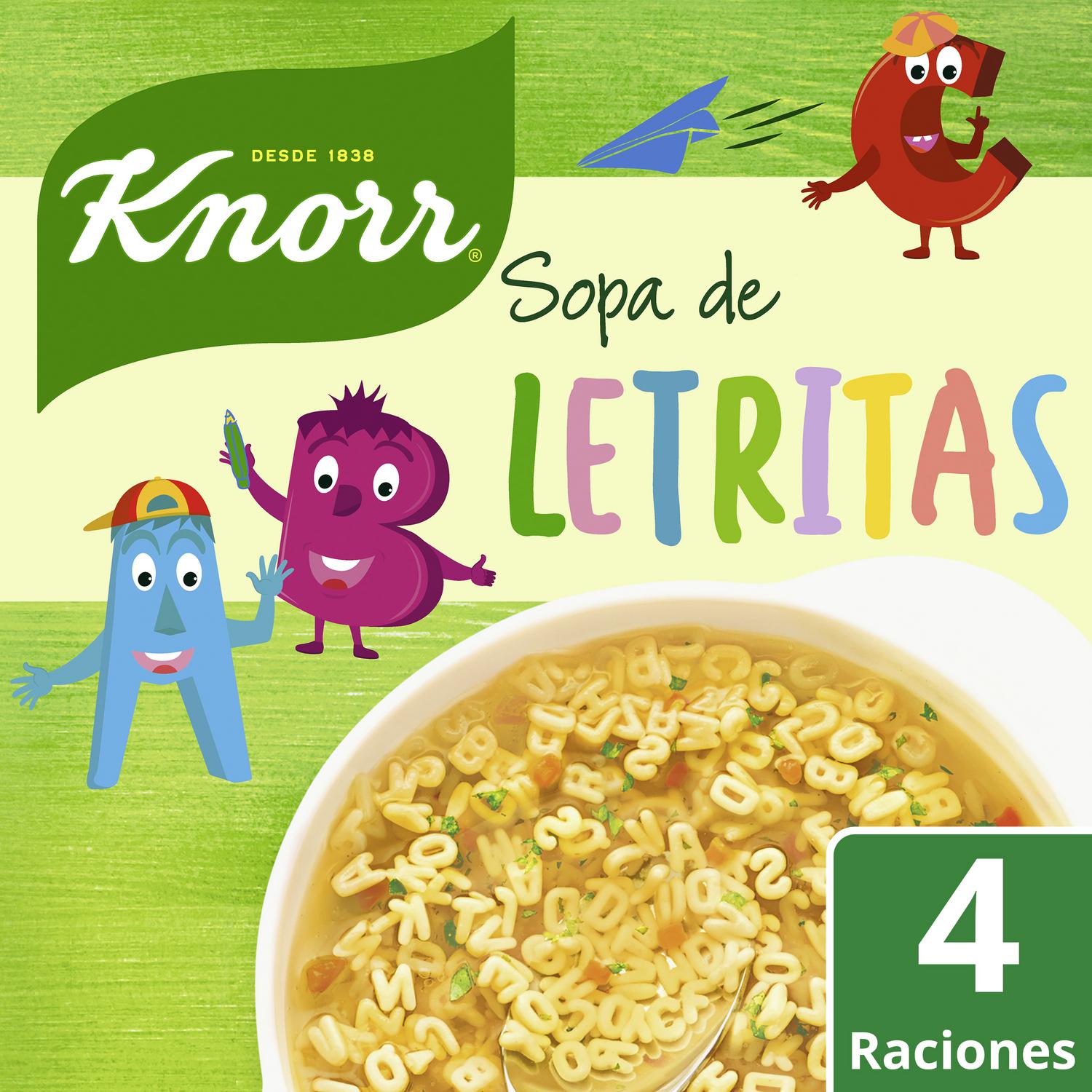 Sopa de letritas Knorr 82 g.