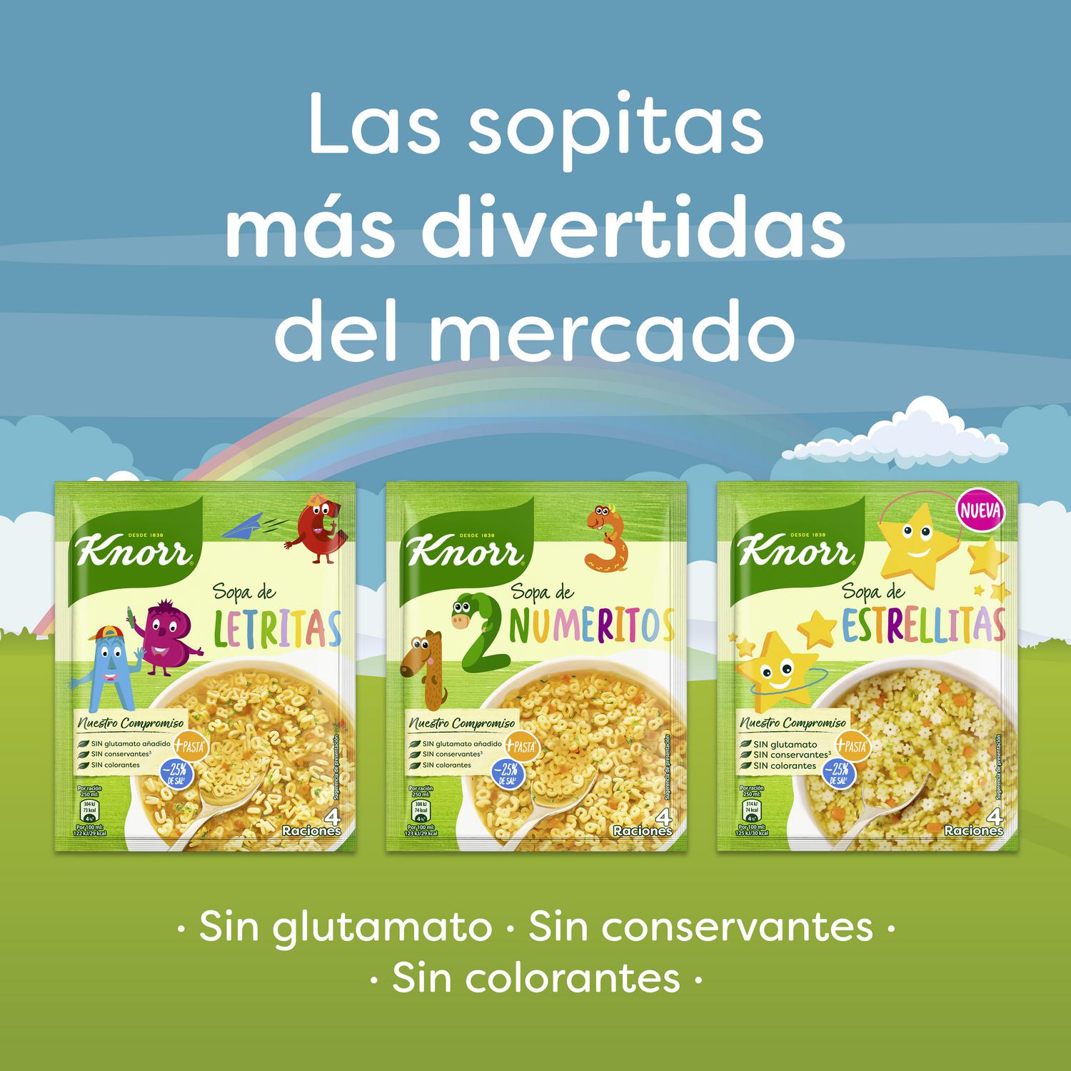 Sopa de letritas Knorr 82 g.