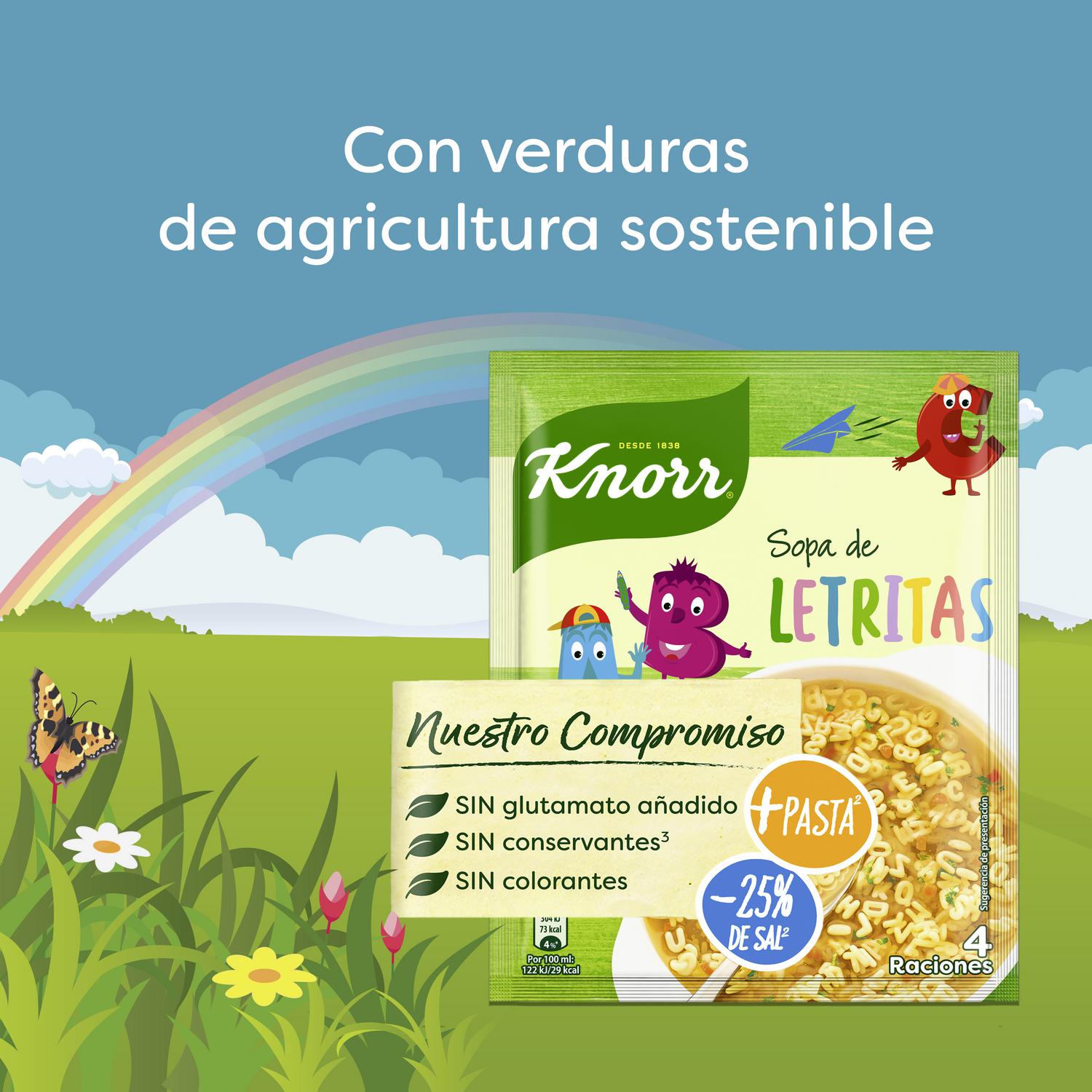 Sopa de letritas Knorr 82 g.