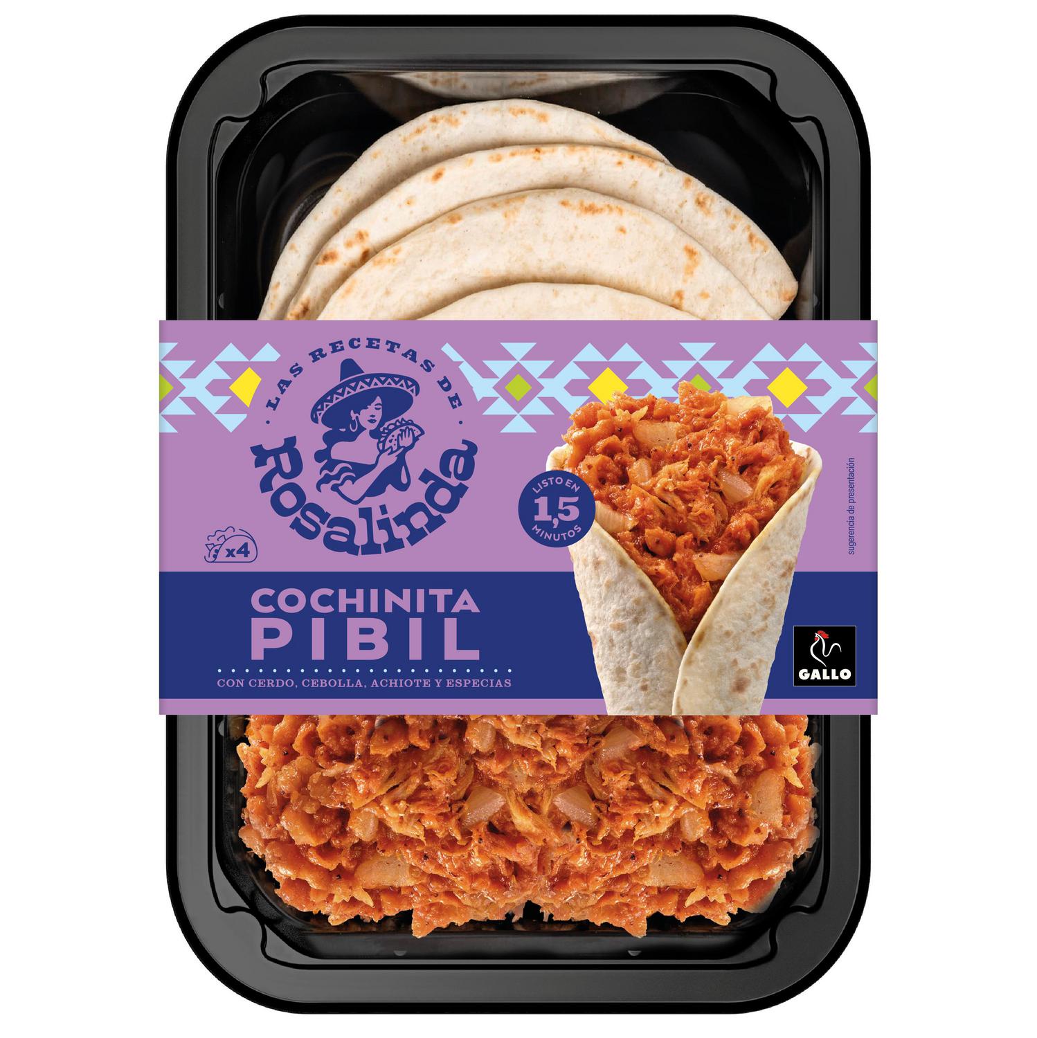 Fajitas cochinita pibil Las recetas de Rosalinda 220 g.