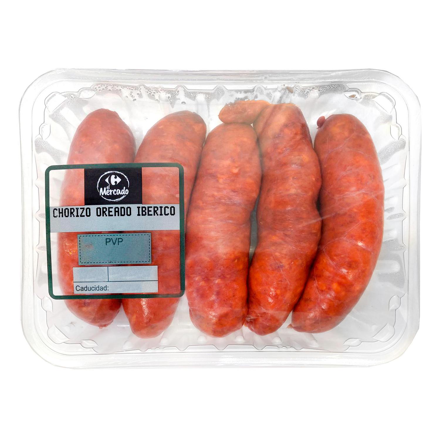 Chorizo de cerdo ibérico oreado Carrefour El Mercado 400 g aprox