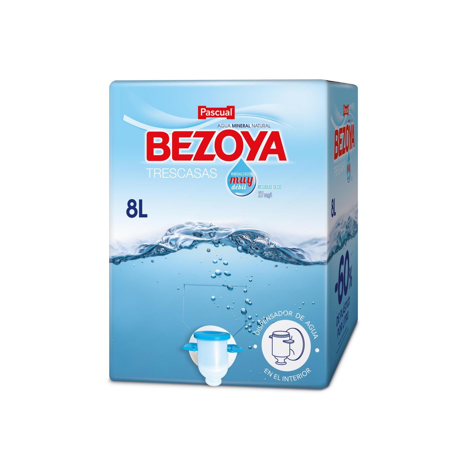 Agua mineral Bezoya grifo 8 l.