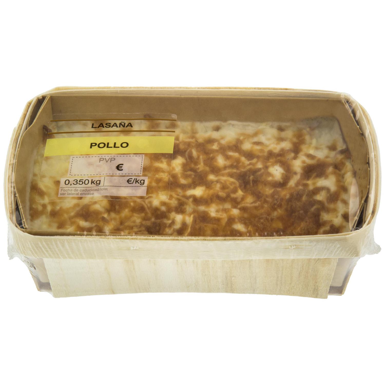 Lasaña de pollo gratinada 350 g