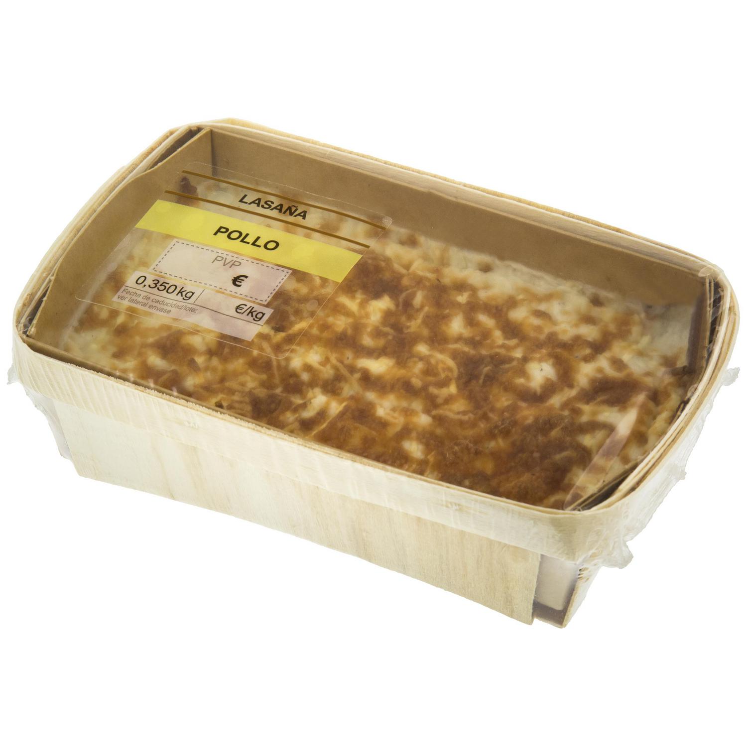 Lasaña de pollo gratinada 350 g
