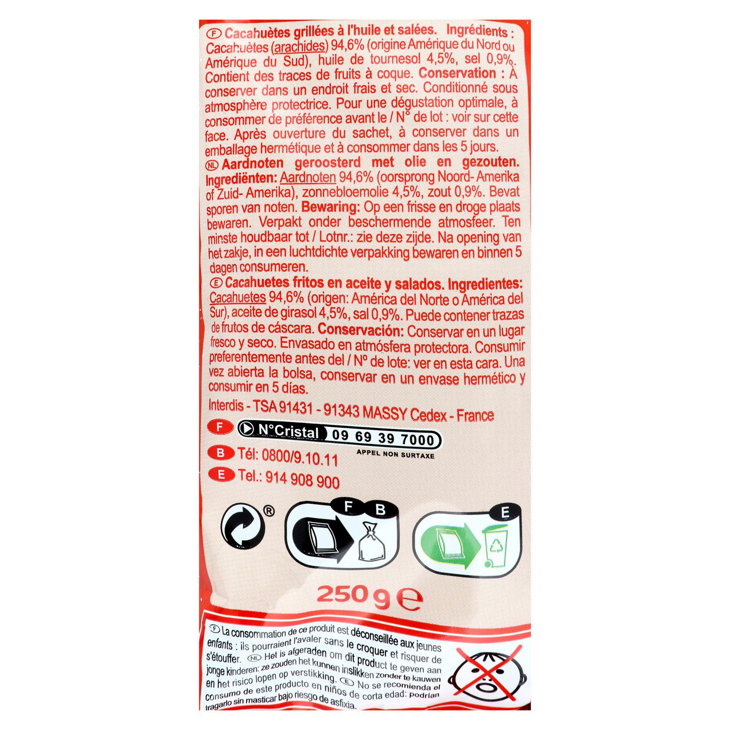 Cachuetes fritos Carrefour 250 g.