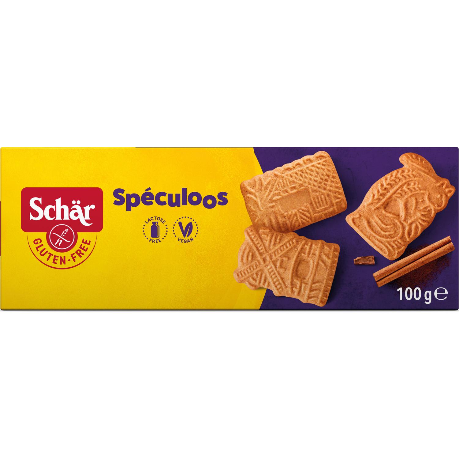 Galletas Spekulatius Schär sin gluten y sin lactosa 100 g.