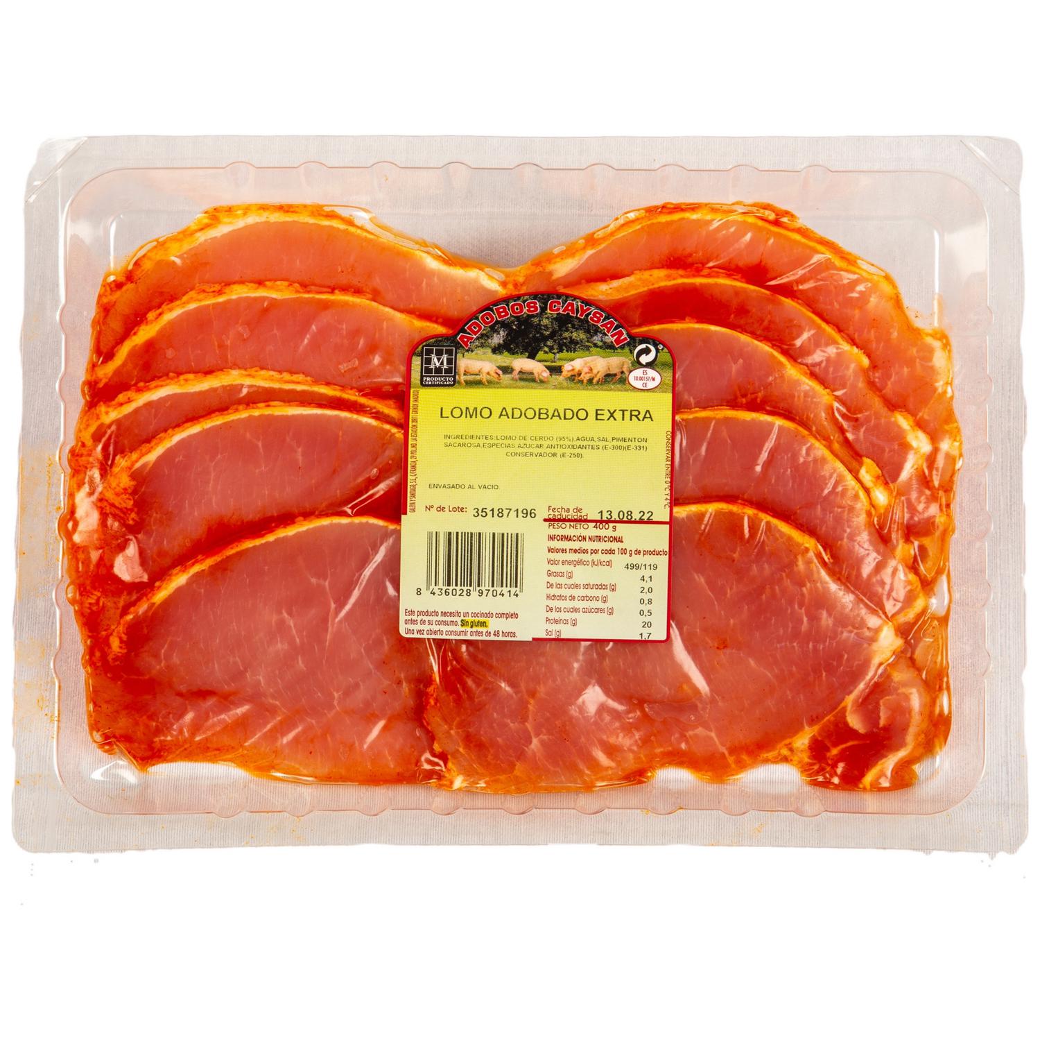 Filete de Lomo Extra de Cerdo Adobado Caysan 400 g