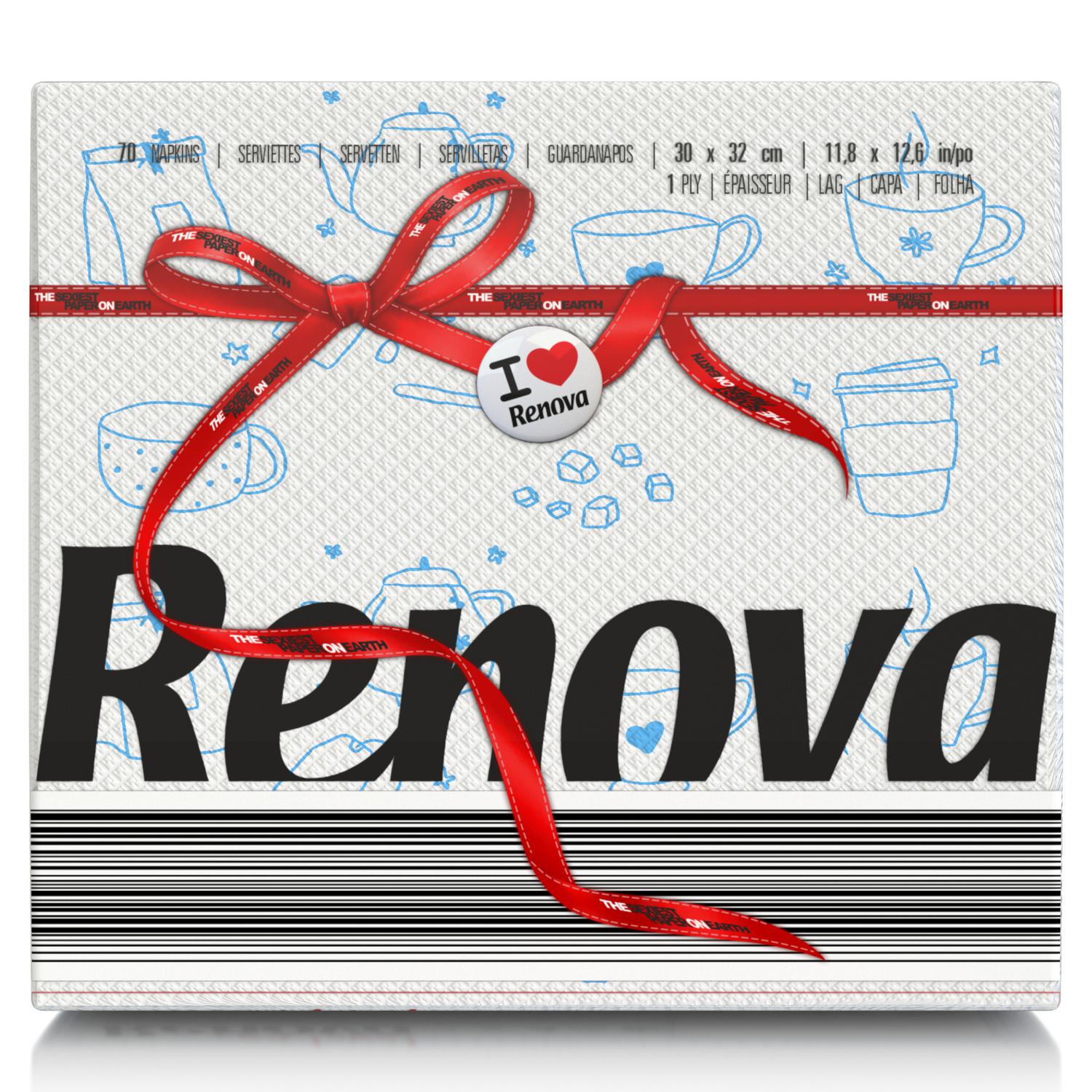 Servilletas de 1 capa de papel 30x32 cm 70 unid.