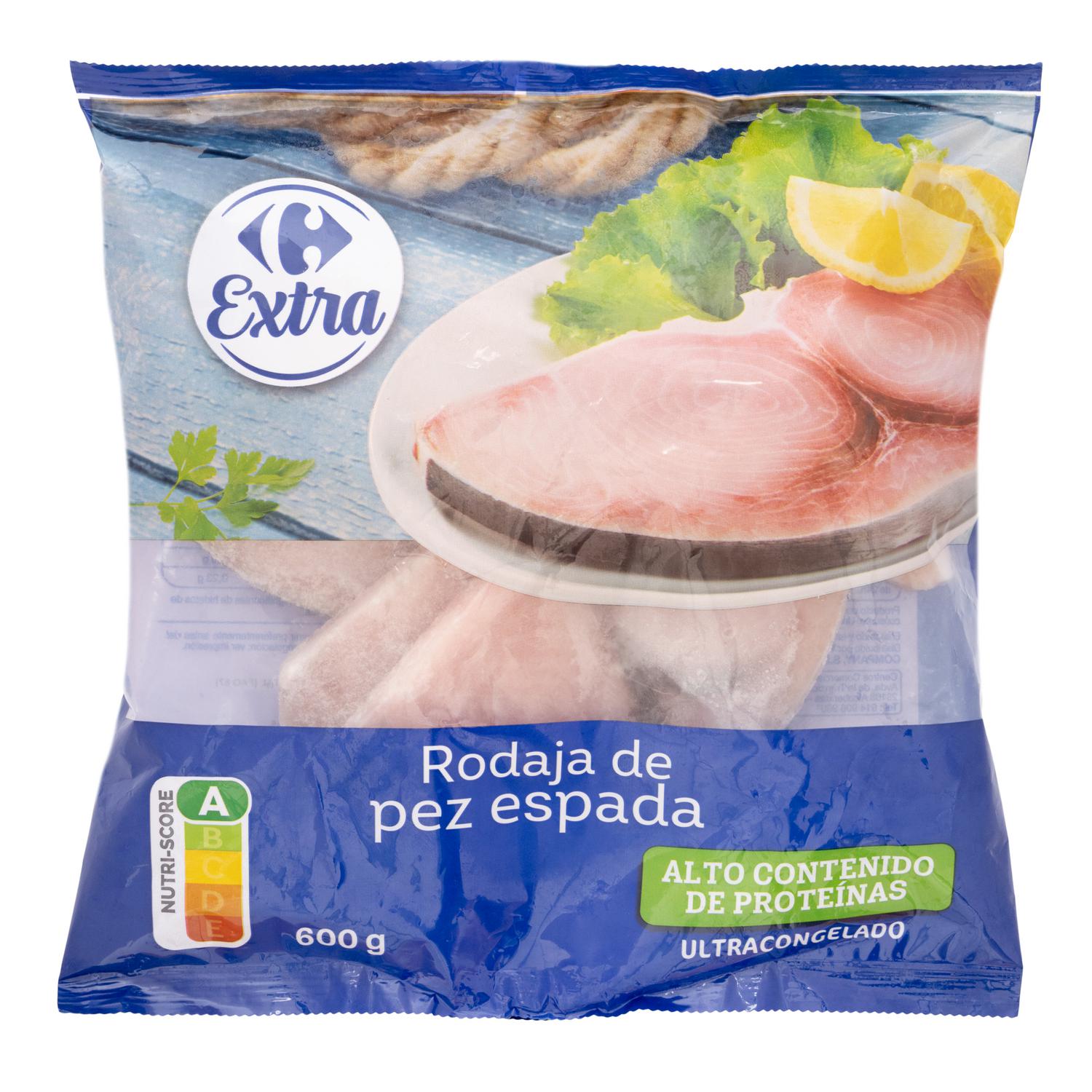 Rodaja de pez espada ultracongelada Carrefour Extra 600 g