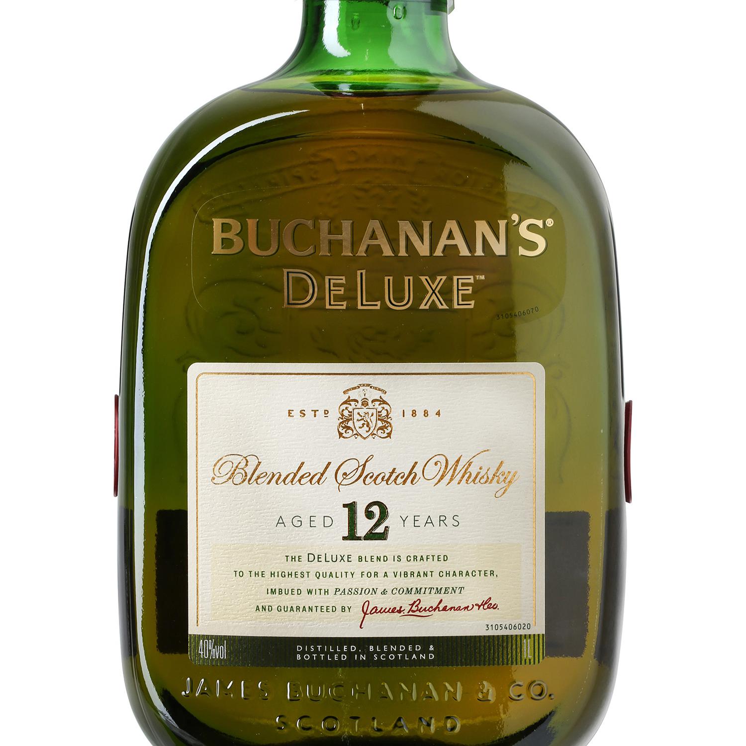 Whisky Buchanan's escocés deluxe 12 años 1 l.