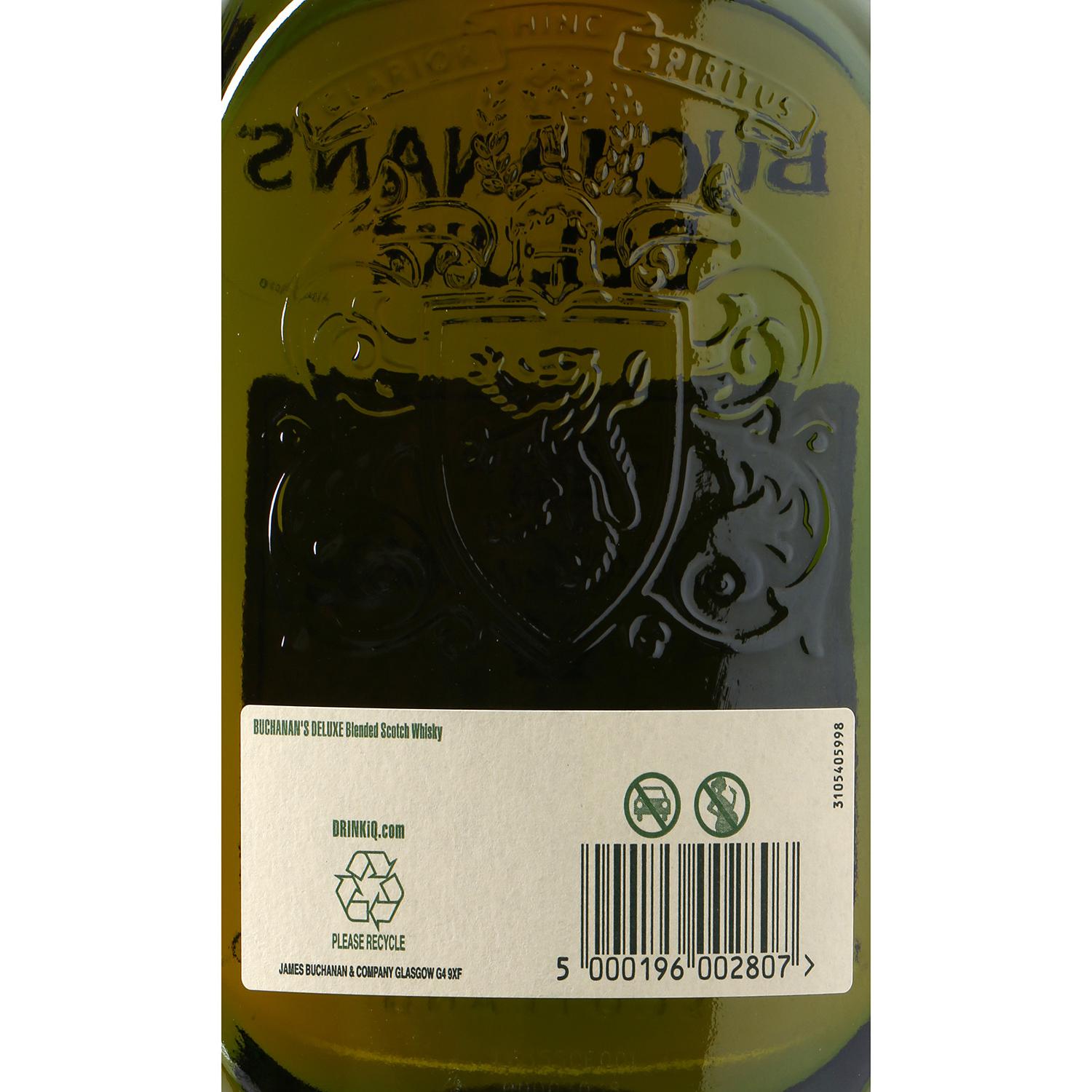 Whisky Buchanan's escocés deluxe 12 años 1 l.