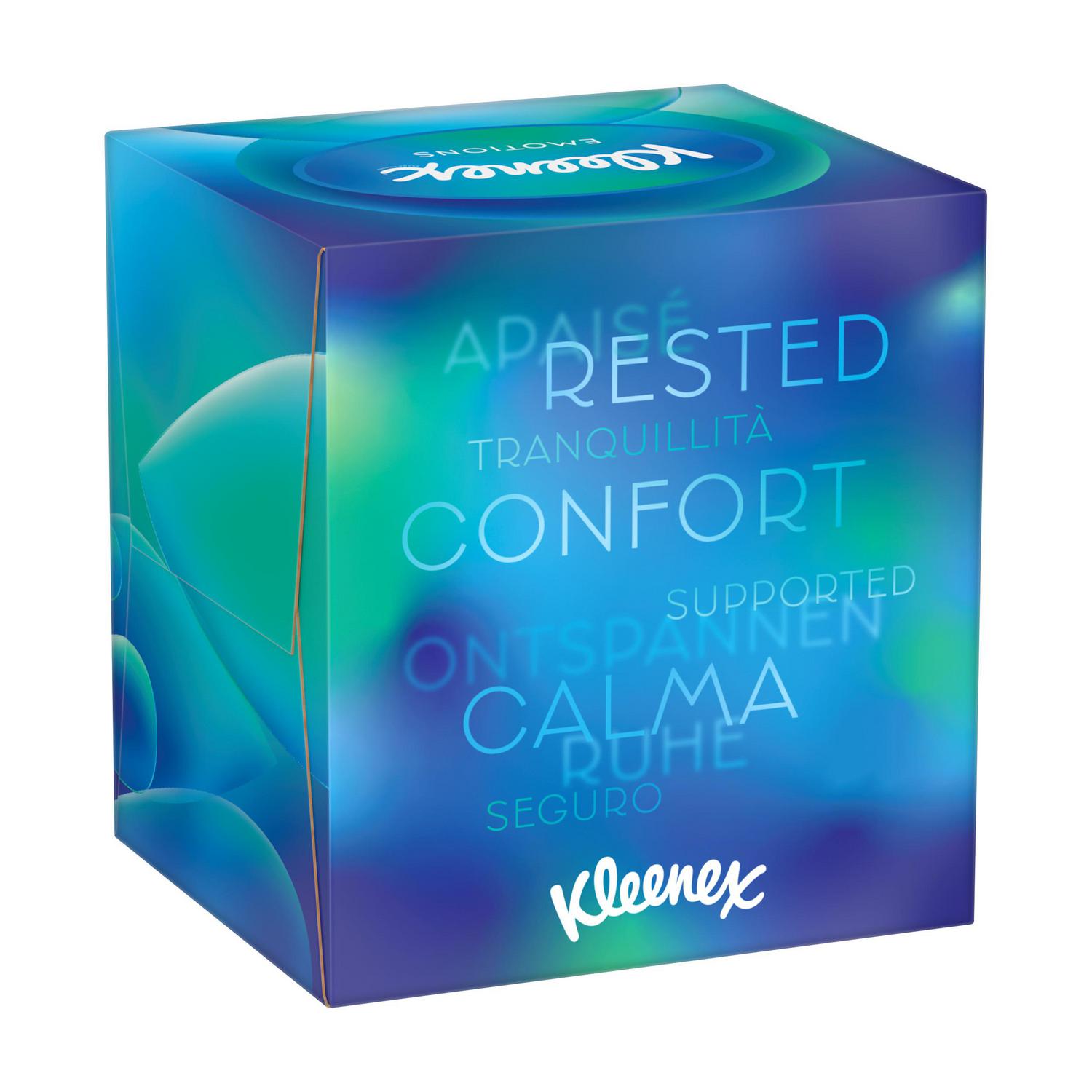Pañuelos cubo Collection Kleenex caja de 48 ud.