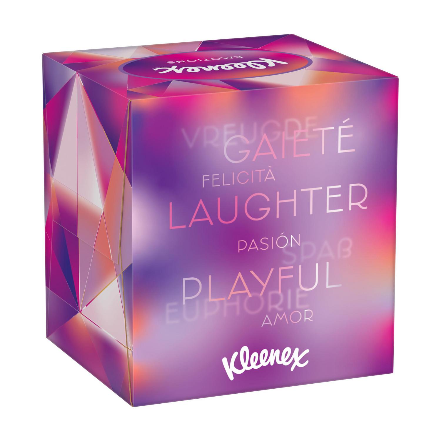 Pañuelos cubo Collection Kleenex caja de 48 ud.
