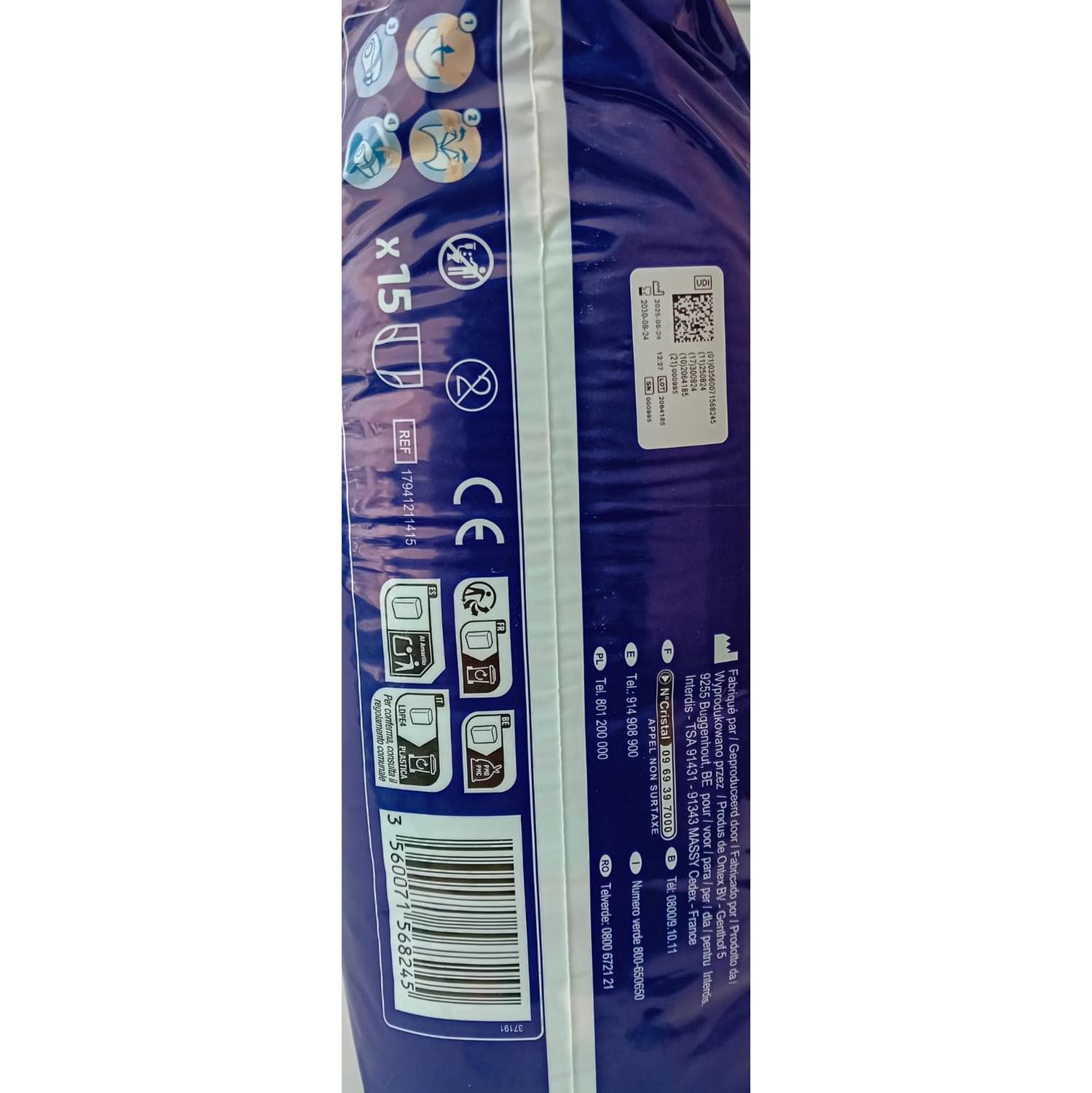Ropa interior absorbente niño noche Carrefour Soft 4-7 años (17kg-30 kg.) 15 ud.