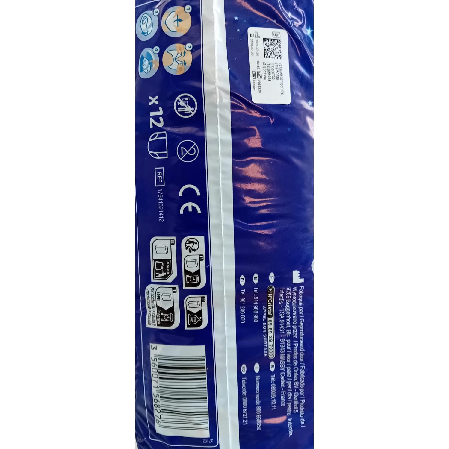 Ropa interior absorbente niño noche Carrefour Soft 8-15 años (27kg-57 kg.) 12 ud.