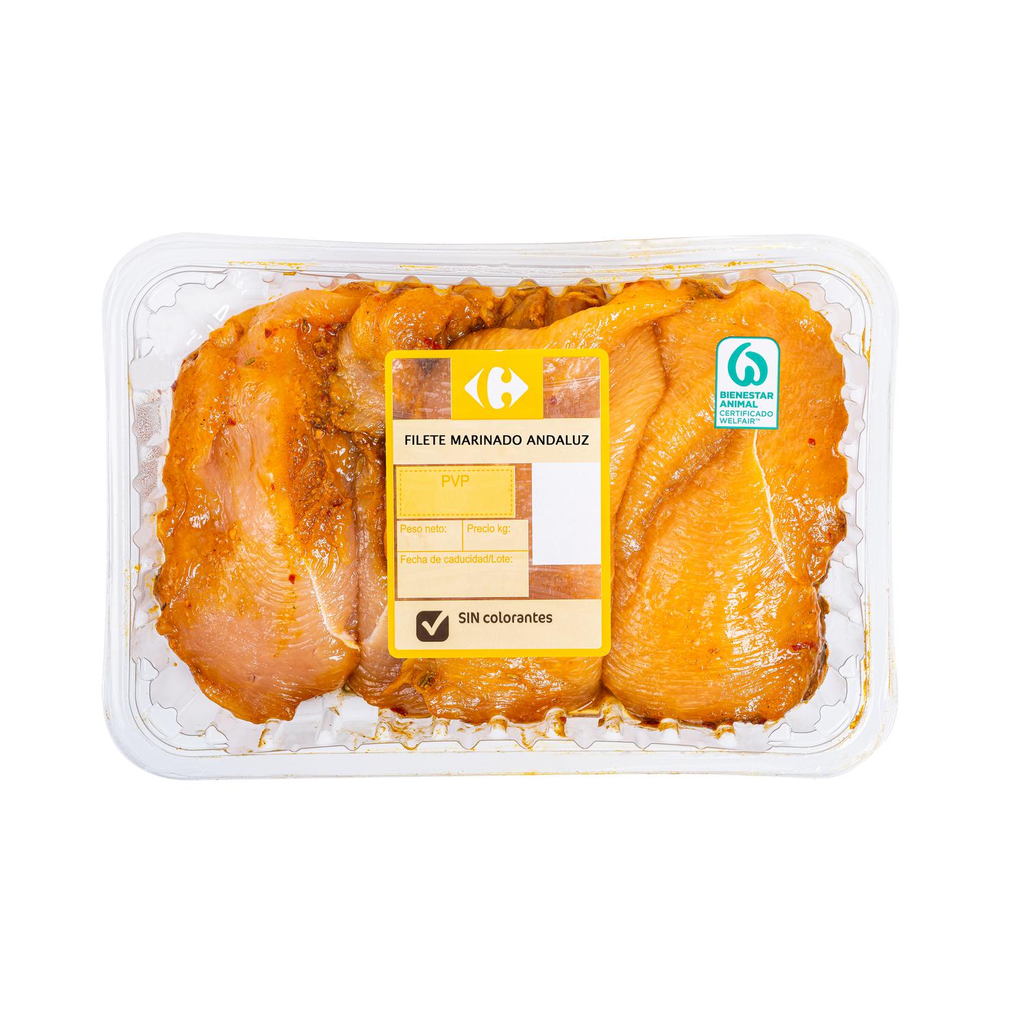 Pechuga de Pollo Marinada al estilo Andaluz Carrefour 500 g apox