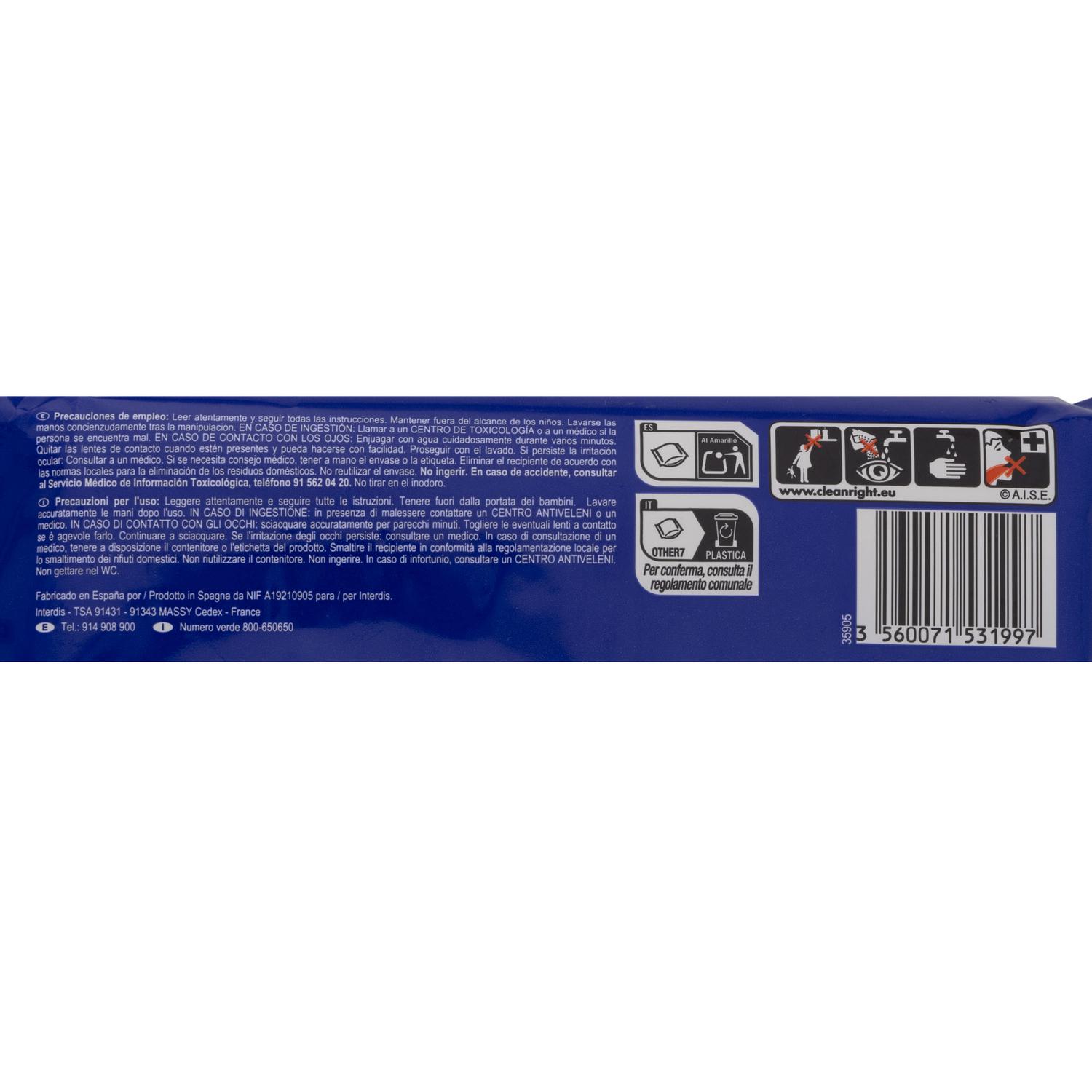Toallitas para sanitarios Carrefour Expert 40 ud.
