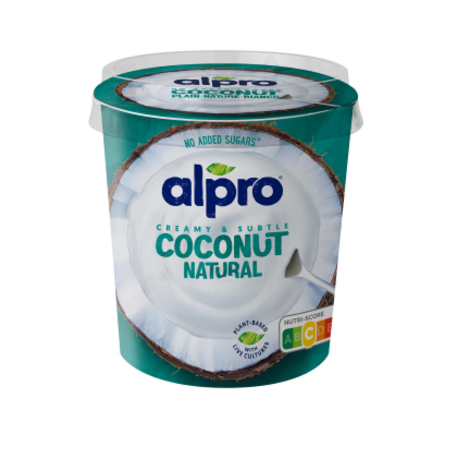 Preparado de coco natural Alpro sin gluten y sin lactosa 350 g.