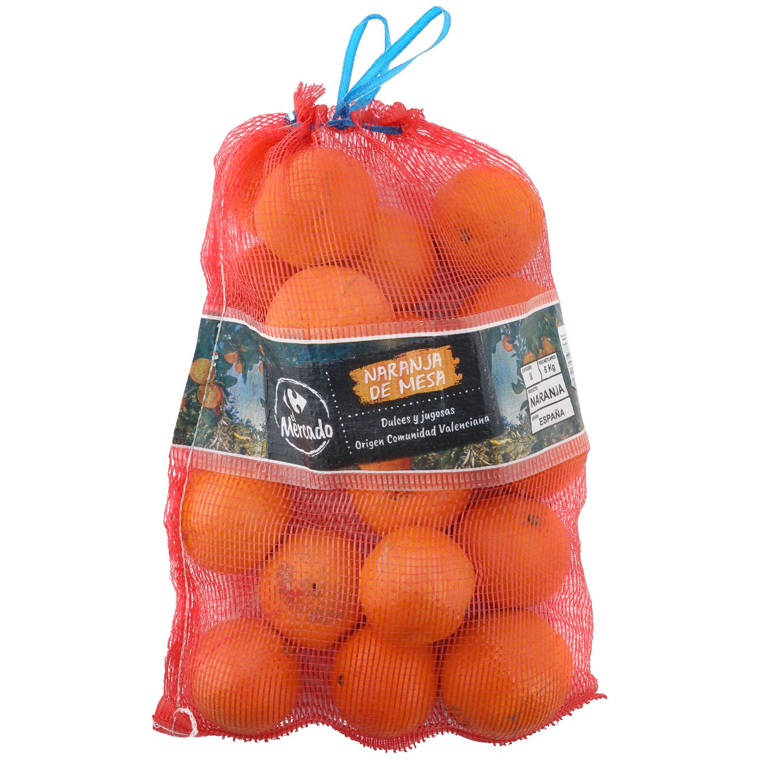 Naranjas de mesa Carrefour El Mercado saco de 6 kg