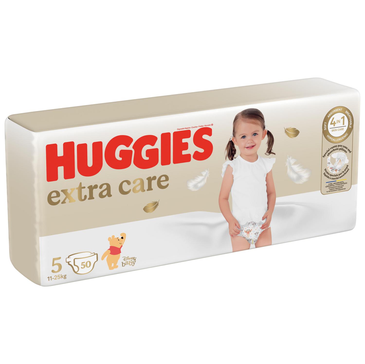 Pañales extra care Huggies T5 (11-25 kg) 50 ud.