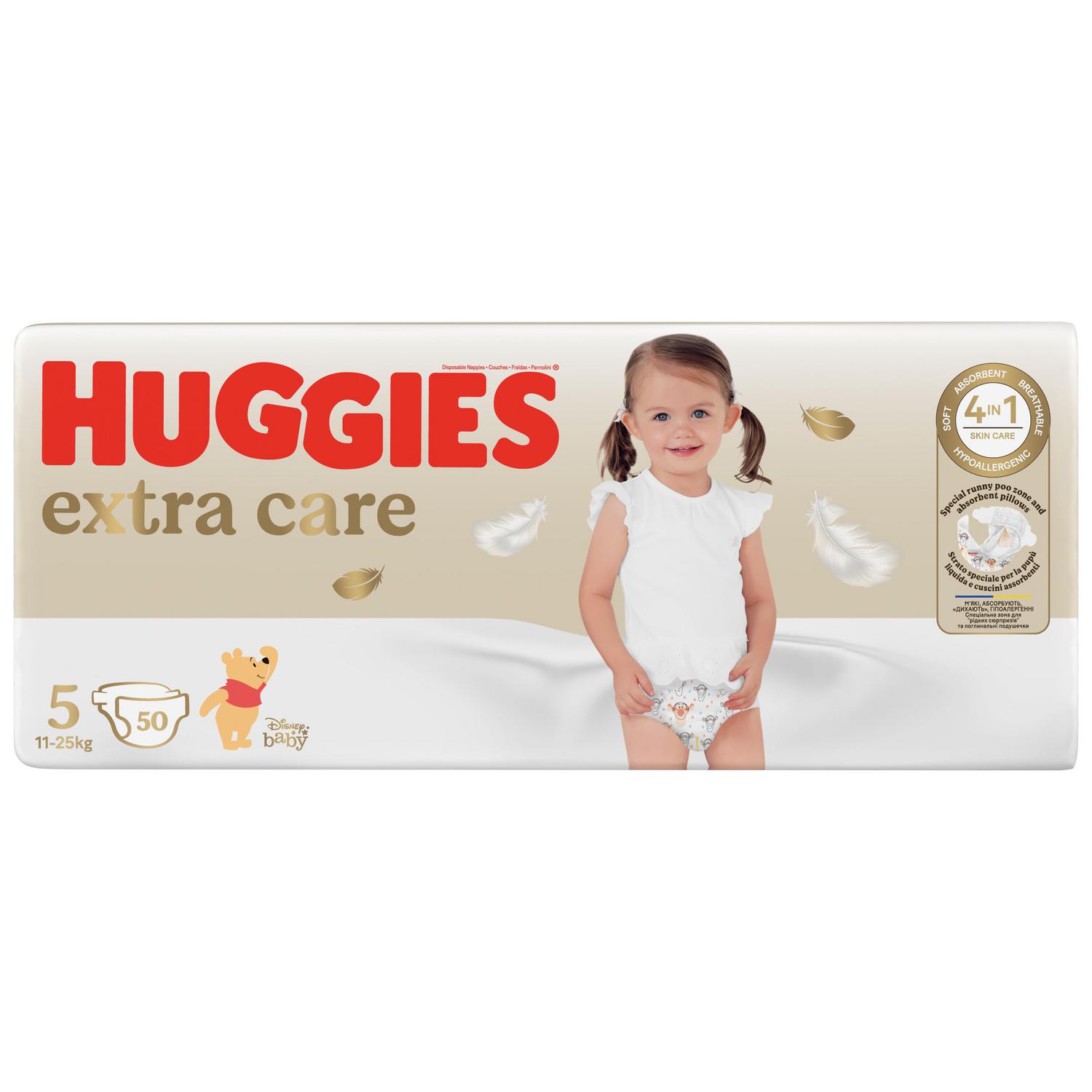 Pañales extra care Huggies T5 (11-25 kg) 50 ud.