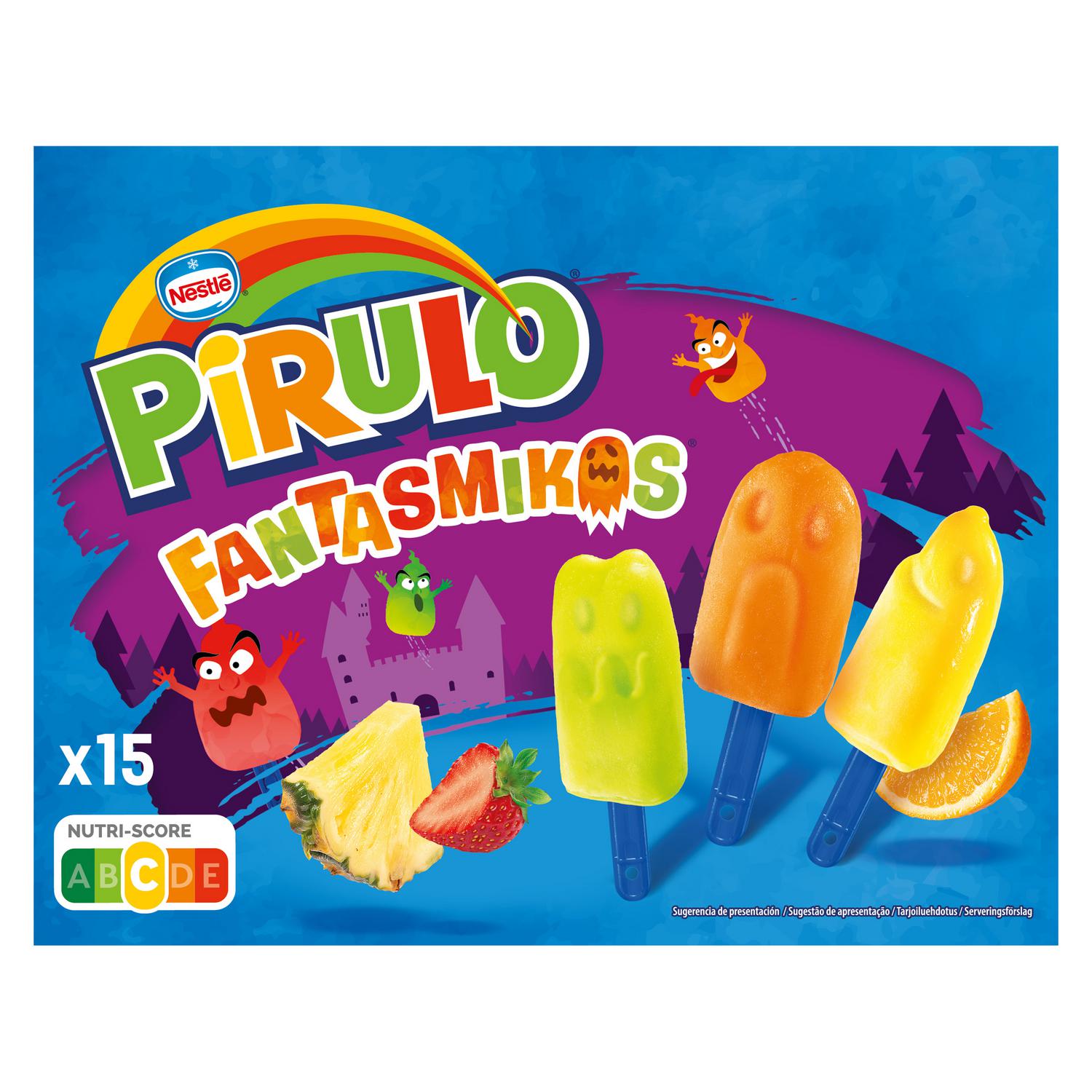 Helado Pirulo Fantasmikos Nestlé sin gluten 15 ud.