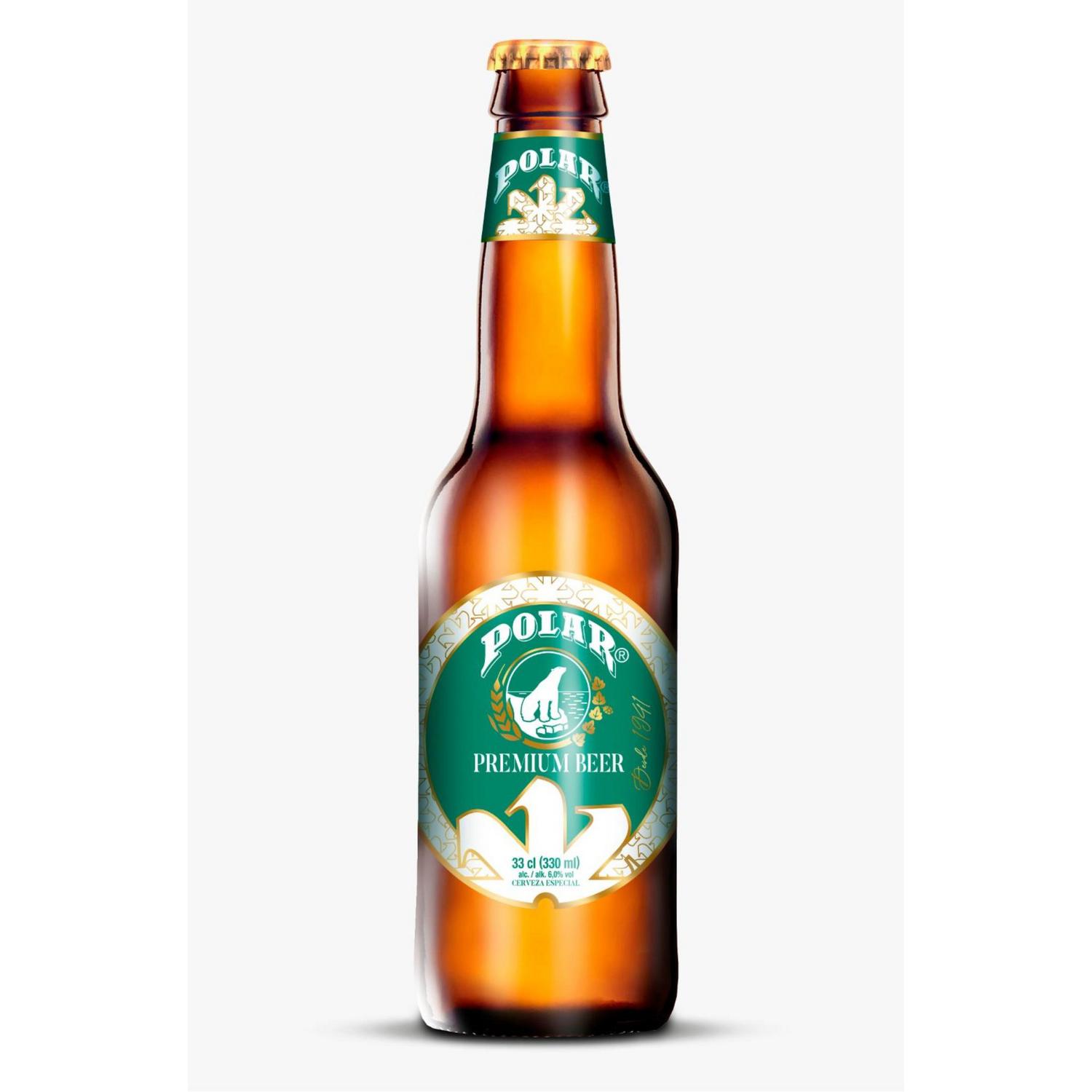 Cerveza Polar Premium botella 33 cl.