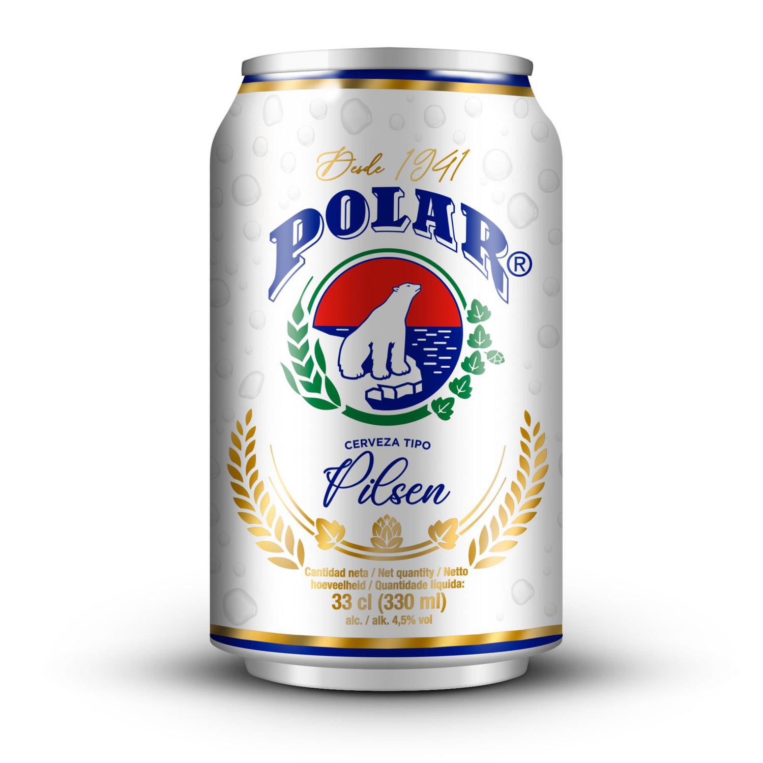 Cerveza Polar pilsen Lata 33 cl.