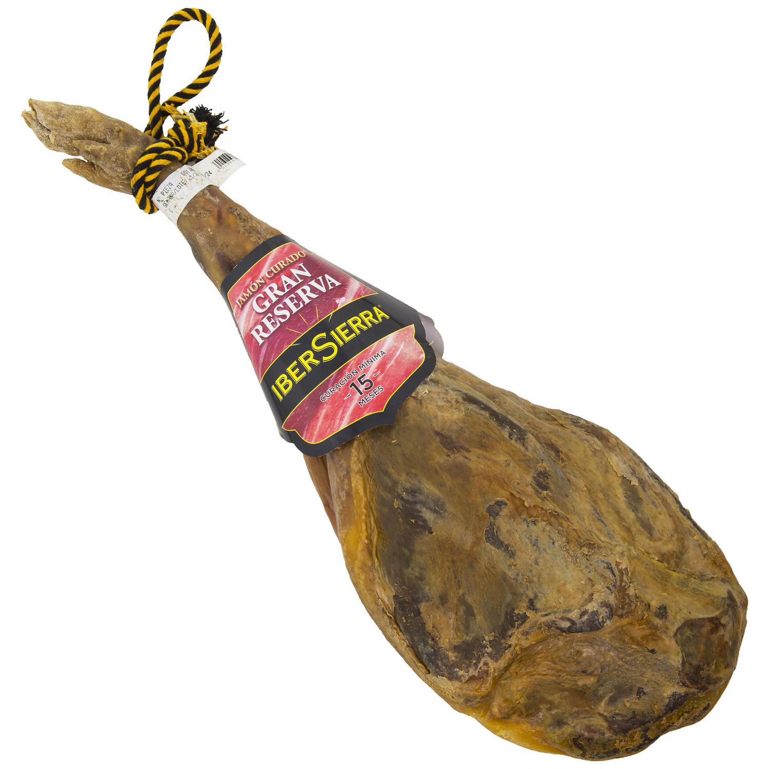 Jamón curado gran reserva IberSierra pieza de 7 kg aprox