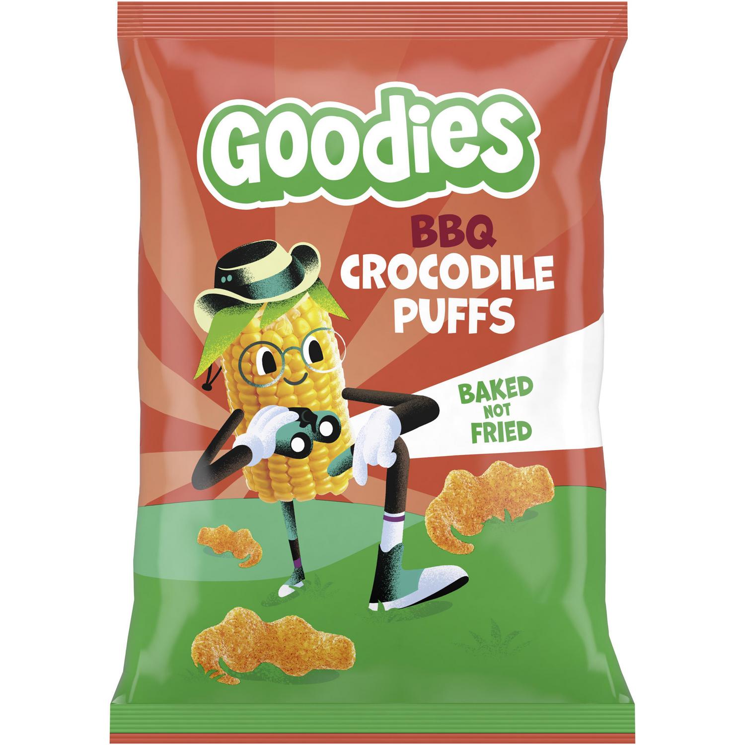 Snacks infantil BBQ Crocodile Puffs Goodies 30 g.