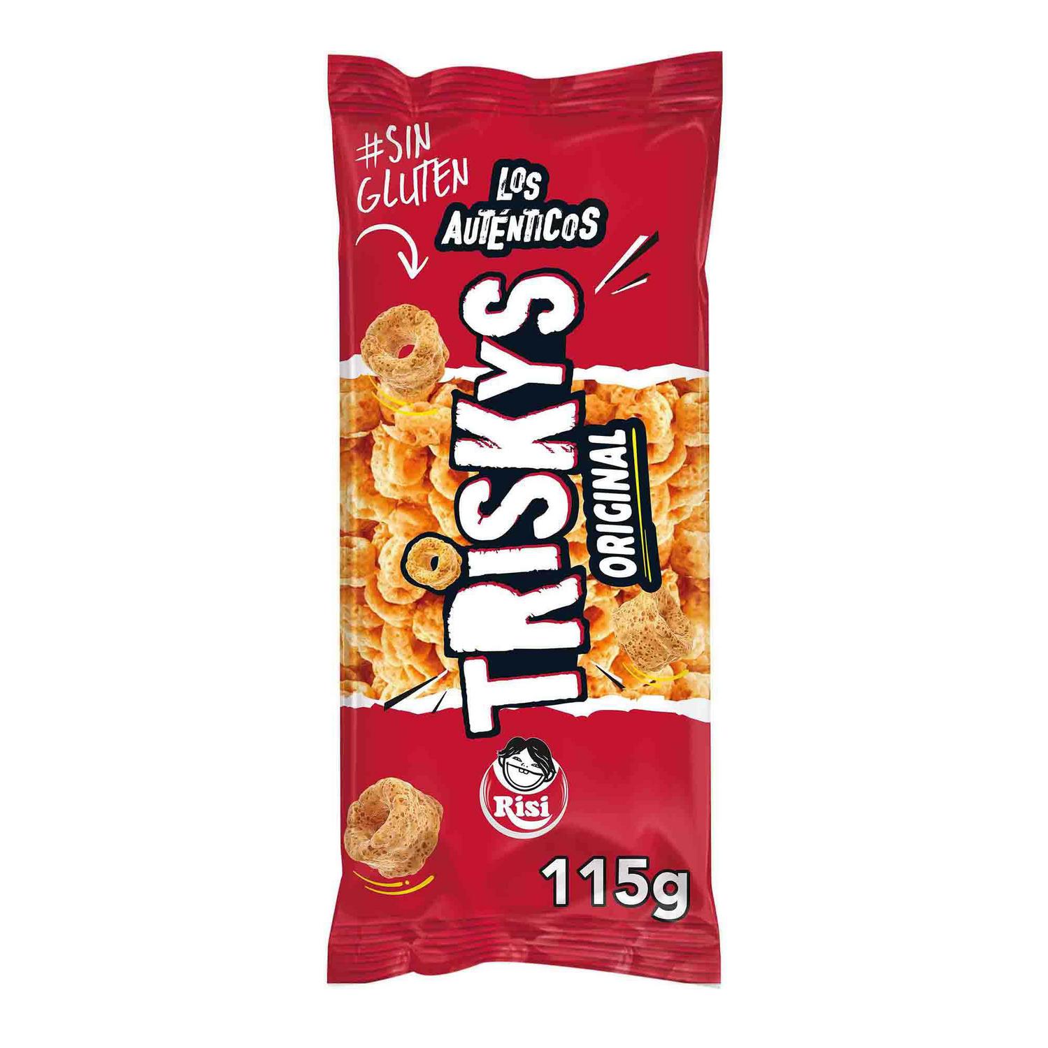 Aperitivo de maíz Triskys Risi sin gluten 115 g.