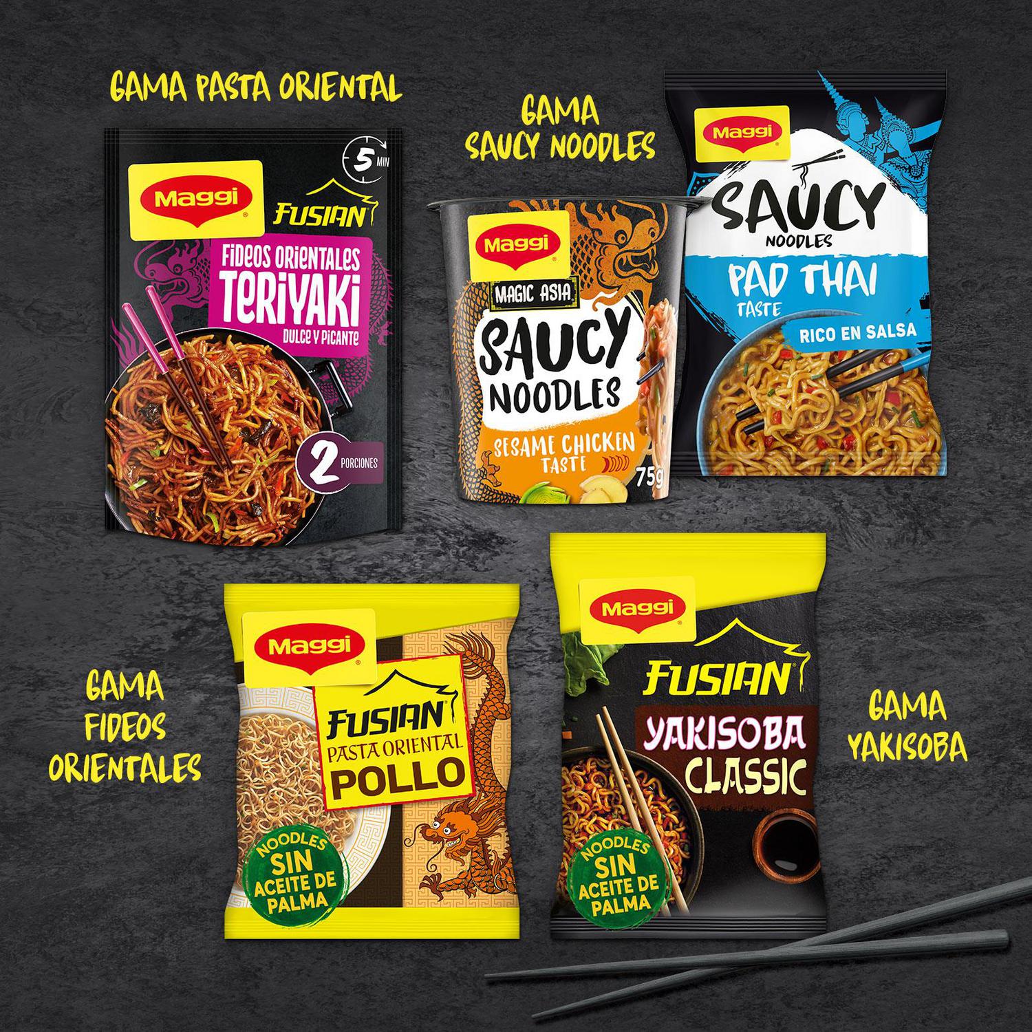 Saucy Noodles sabor Pad Thai Magi 128 g.