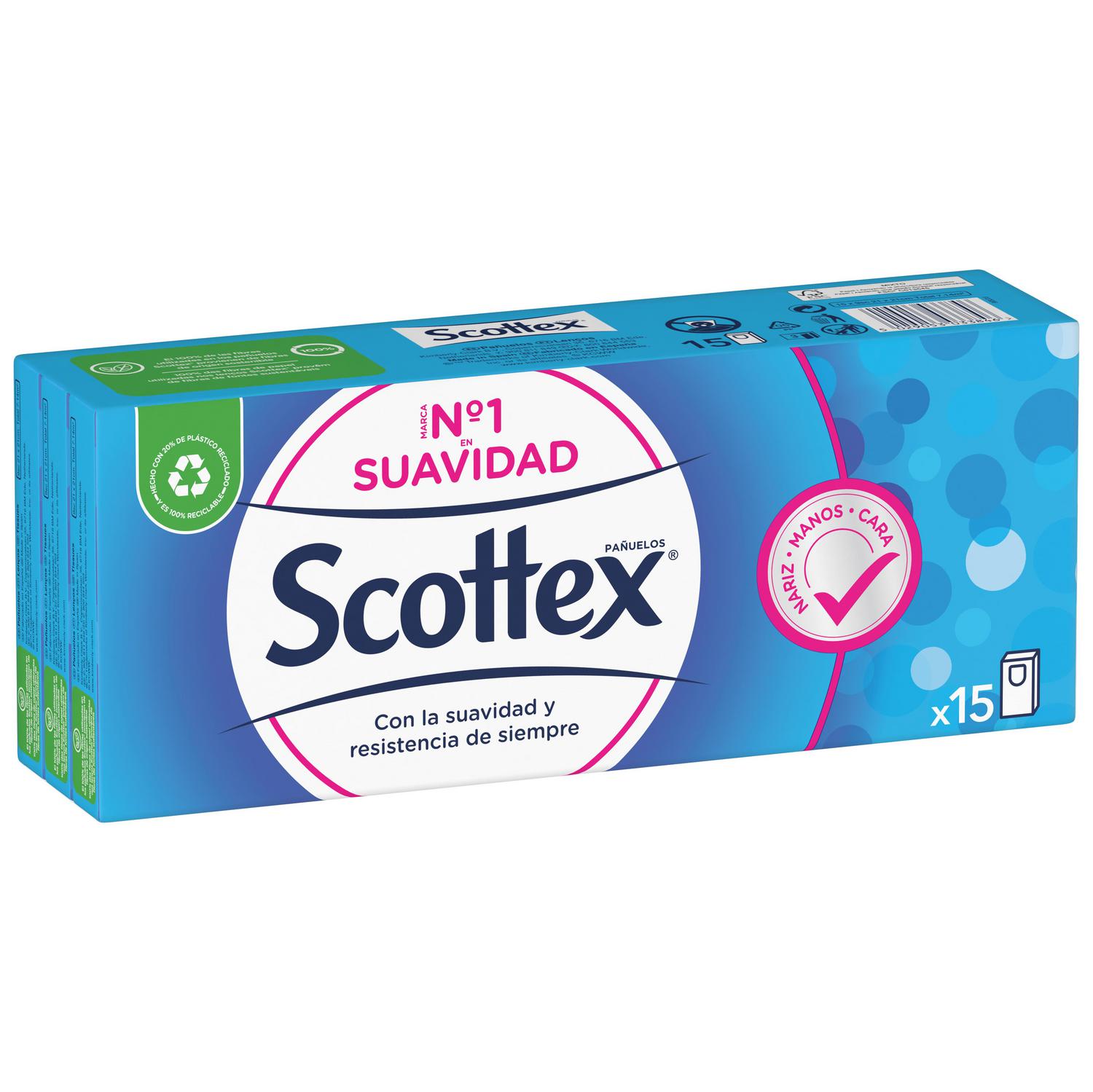 Pañuelos 3 capas Original Scottex 15 ud.
