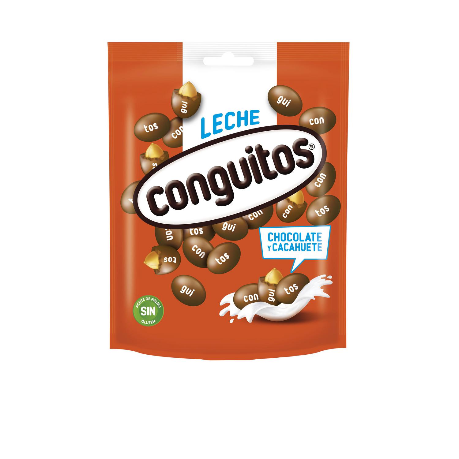 Cacahuete cubierto de chocolate con leche Conguitos sin gluten doy pack 200 g.